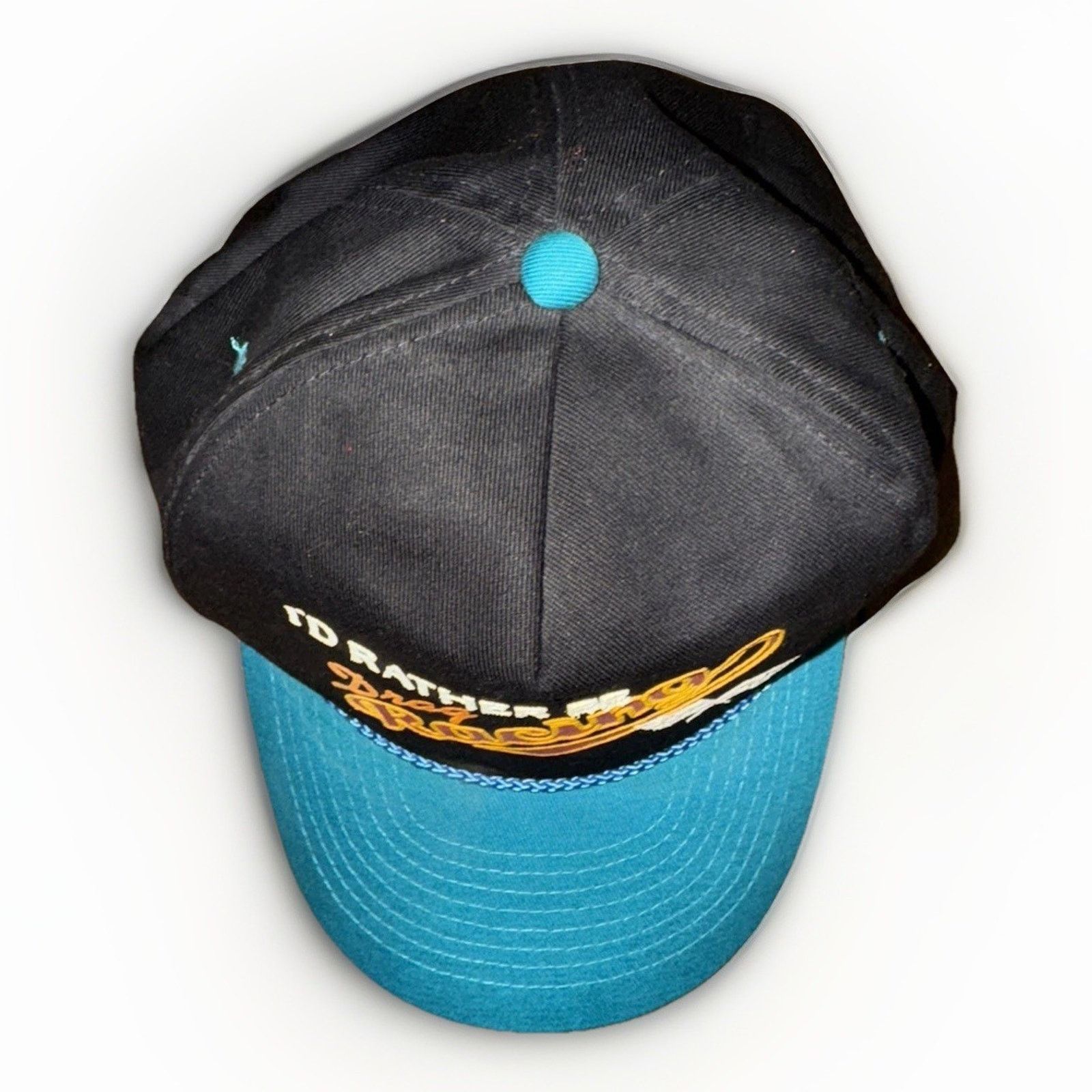 Vintage Vintage 80s 90s Racing Snapback Hat Black Blue Size ONE SIZE - 5 Thumbnail