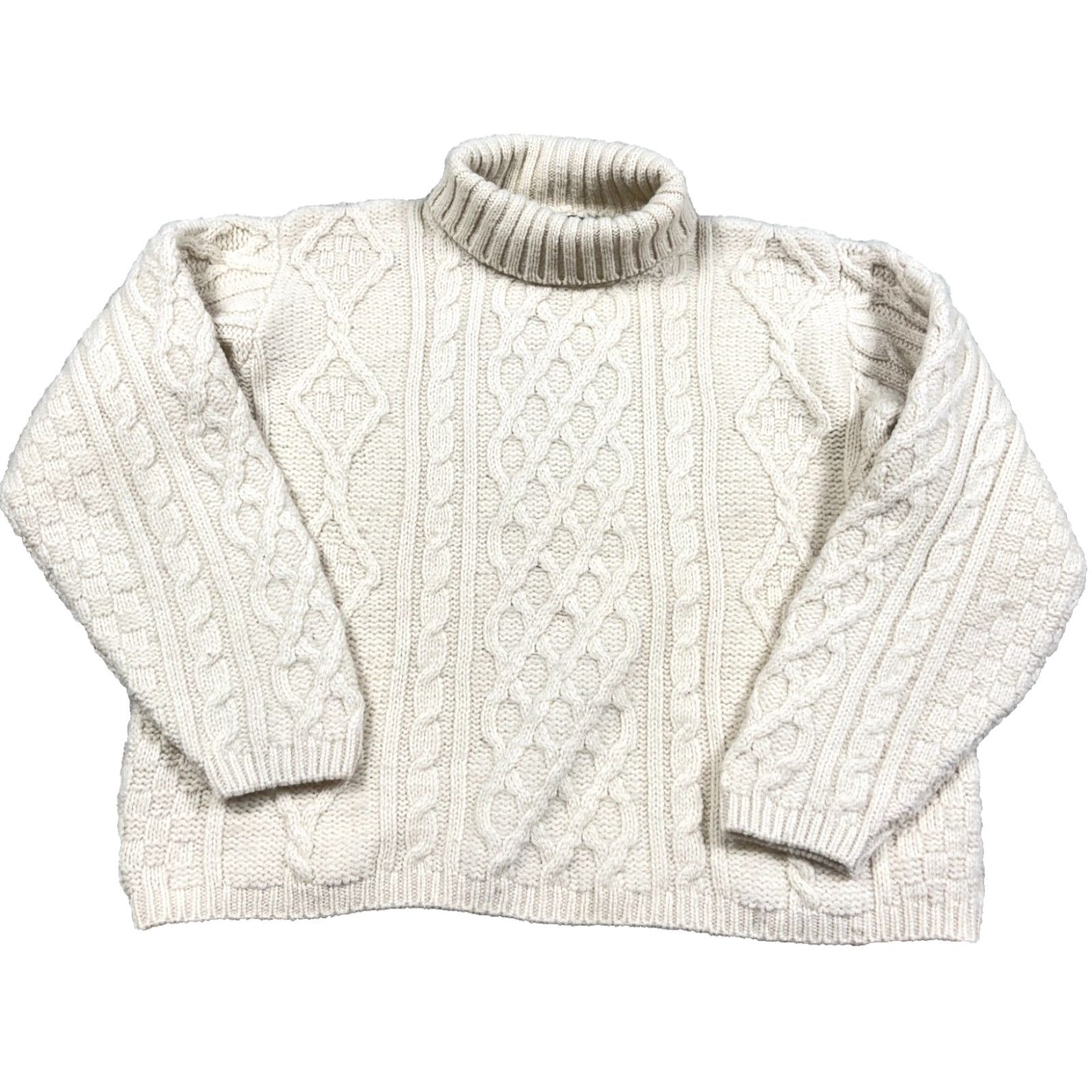 Vintage Vintage Callan Country Cream Cable Knit Women's Medium Pullover Sweater User: Vintage Callan Country Cream Cable Knit Women's Medium Pullover Sweater Size M / US 6-8 / IT 42-44 - 2 Thumbnail