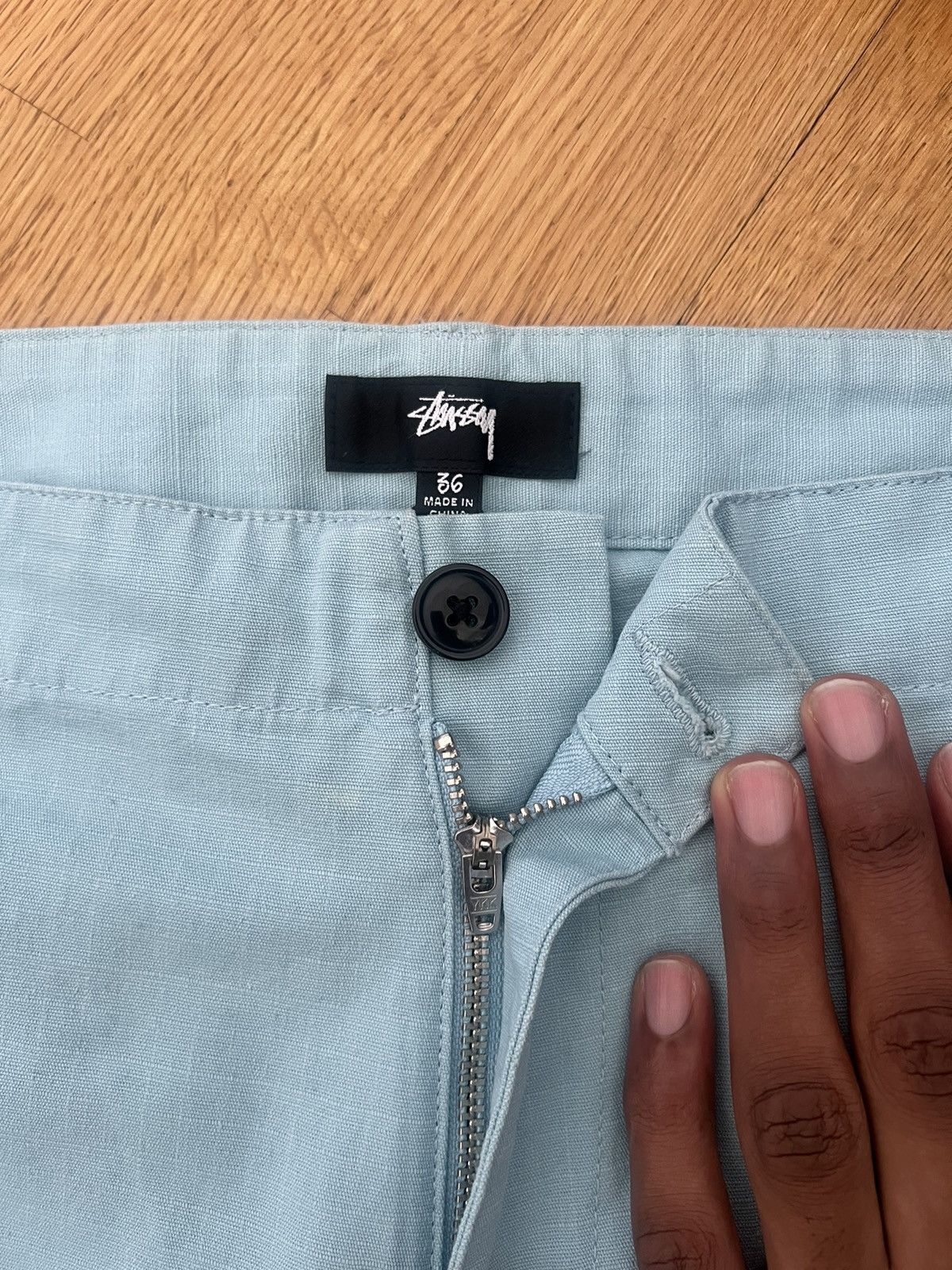 Stussy stüssy light blue surplus cargo pants Size US 36 / EU 52 - 1 Thumbnail