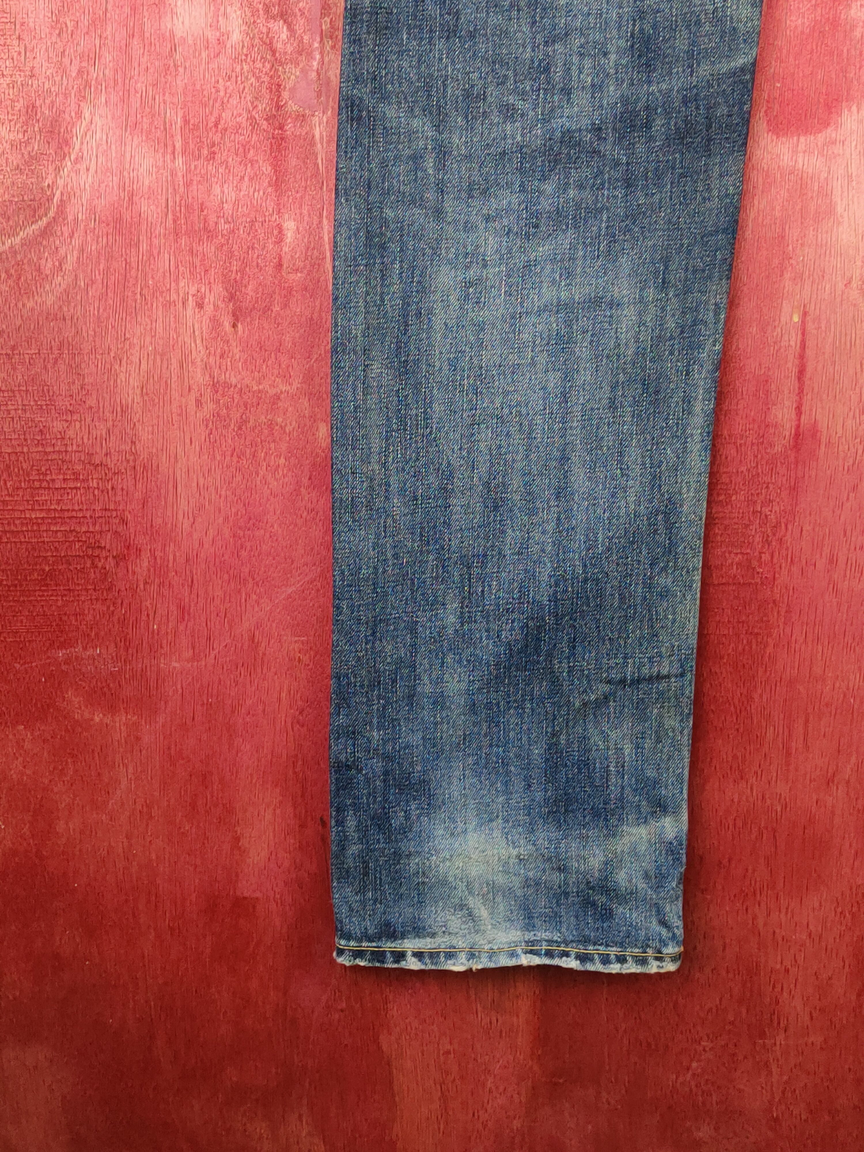 Japanese Brand Uniqlo Dark Blue Distressed Ripped Jeans #S1805 Size US 28 / EU 44 - 10 Thumbnail