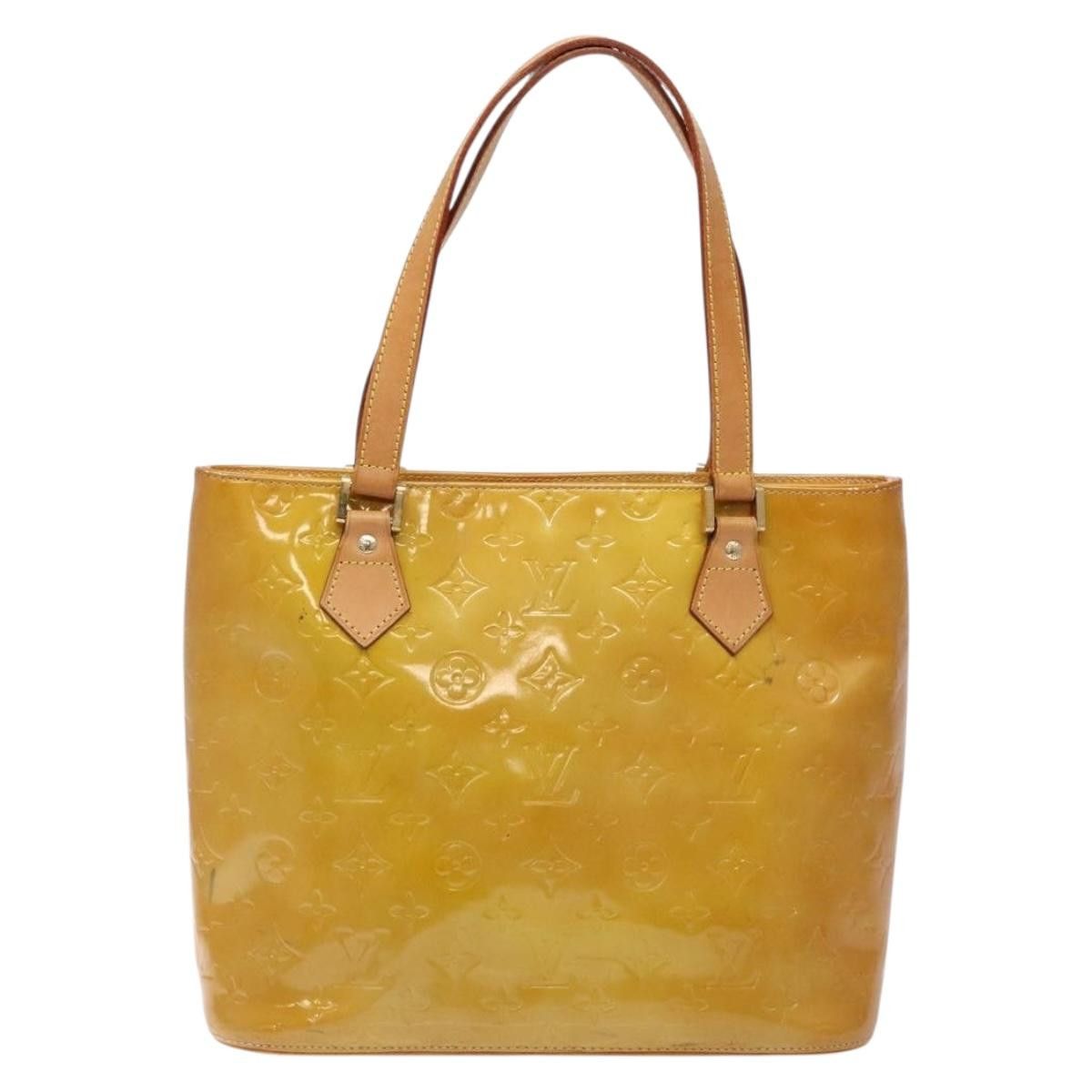 Louis Vuitton LOUIS VUITTON Monogram Vernis Houston Hand Bag Beige M91004 Size ONE SIZE - 2 Thumbnail