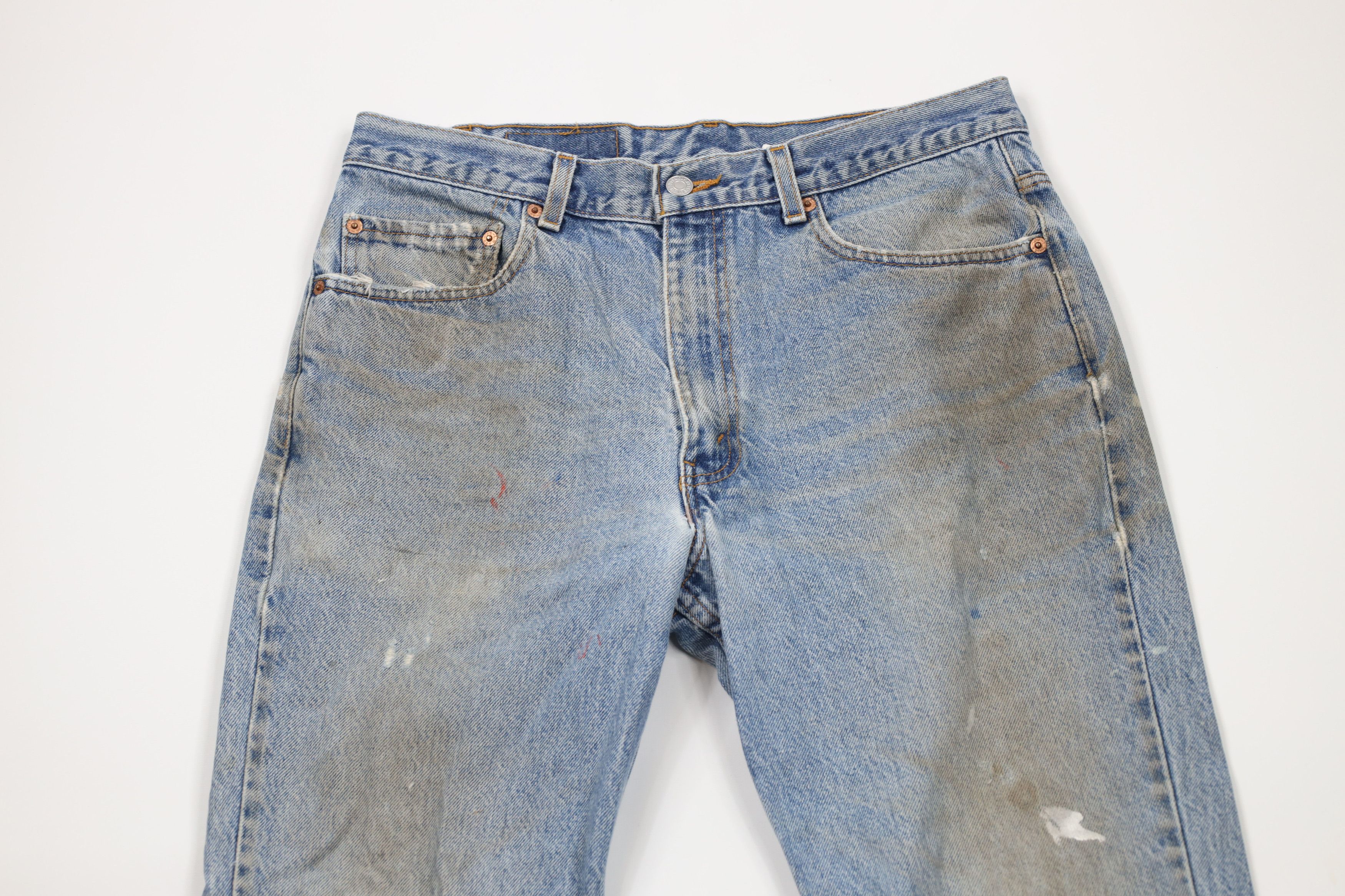 Levi's Vintage Y2K 2001 Levis 517 Flared Bootcut Denim Jeans Blue Size US 34 / EU 50 - 2 Thumbnail