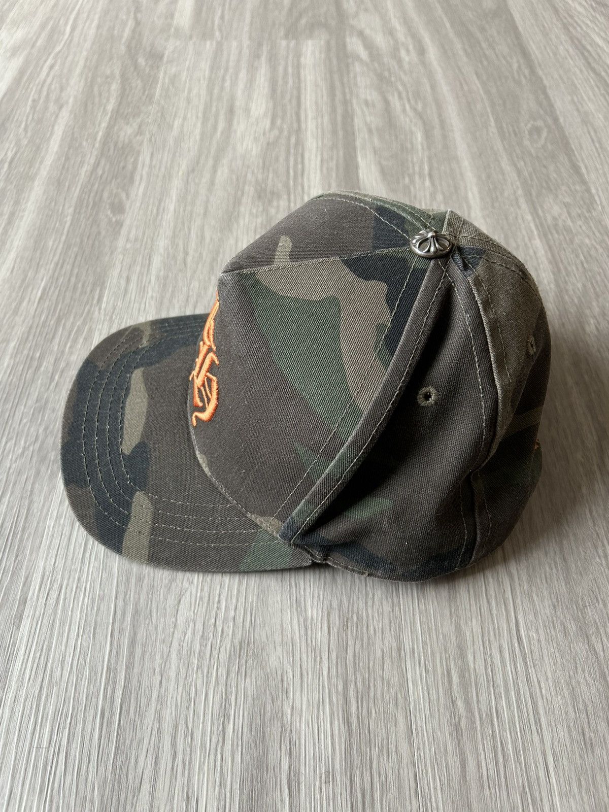 Chrome Hearts Chrome Hearts CH Baseball Snapback Hat Camo Size ONE SIZE - 5 Thumbnail