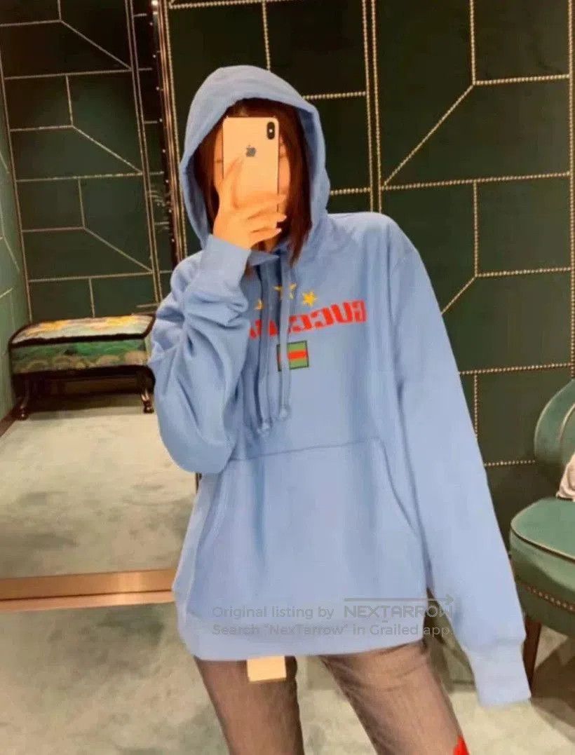 Gucci Gucci Blue Chest Logo Hoodie XS. Size US XS / EU 42 / 0 - 4 Thumbnail