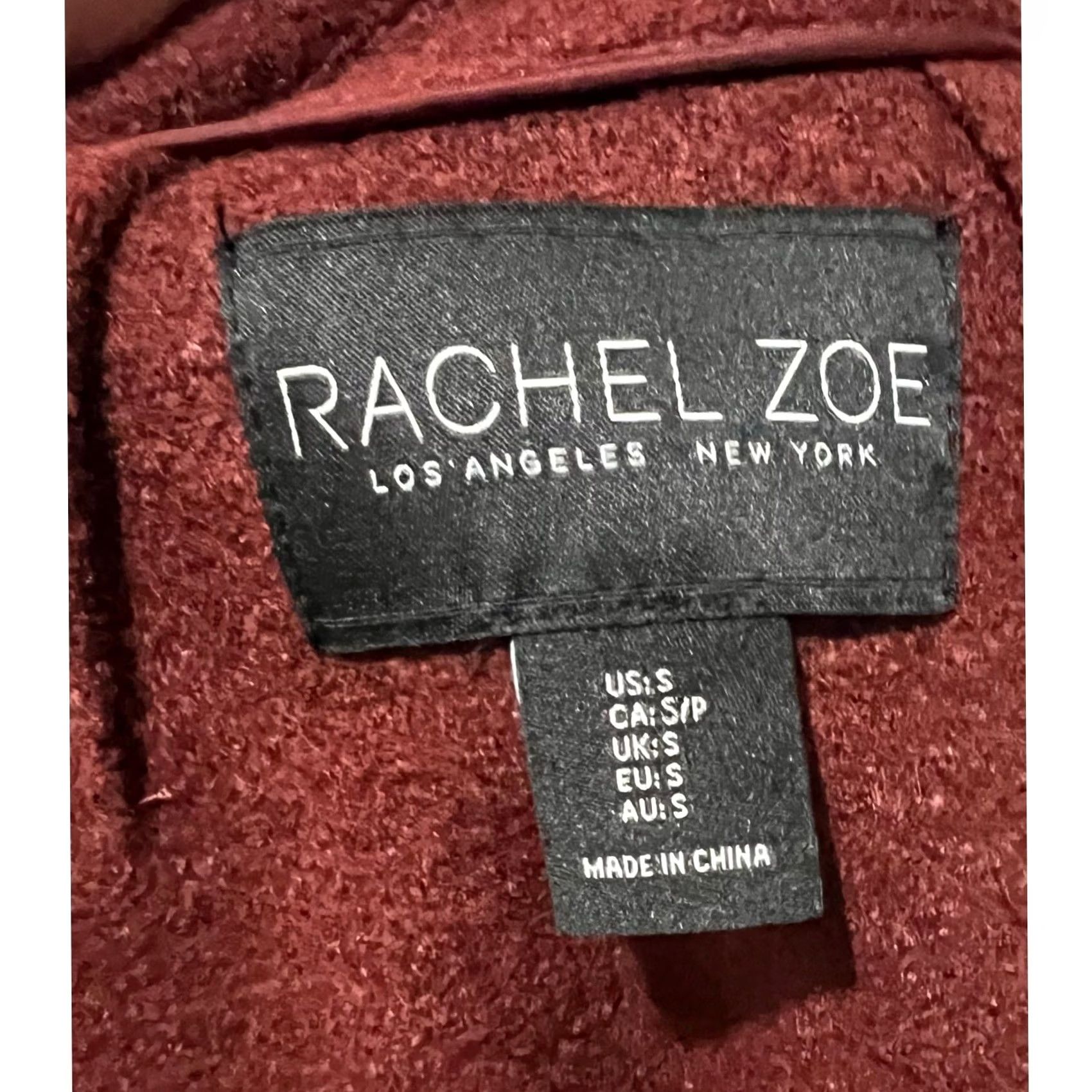 Rachel Zoe Rachel Zoe Hygge Wool Blend Rust Red Jacket Coat Open Front Pockets Size Small Women Wool, Viscose Tweed Jacket Womens Small Rust Red Size S / US 4 / IT 40 - 6 Thumbnail