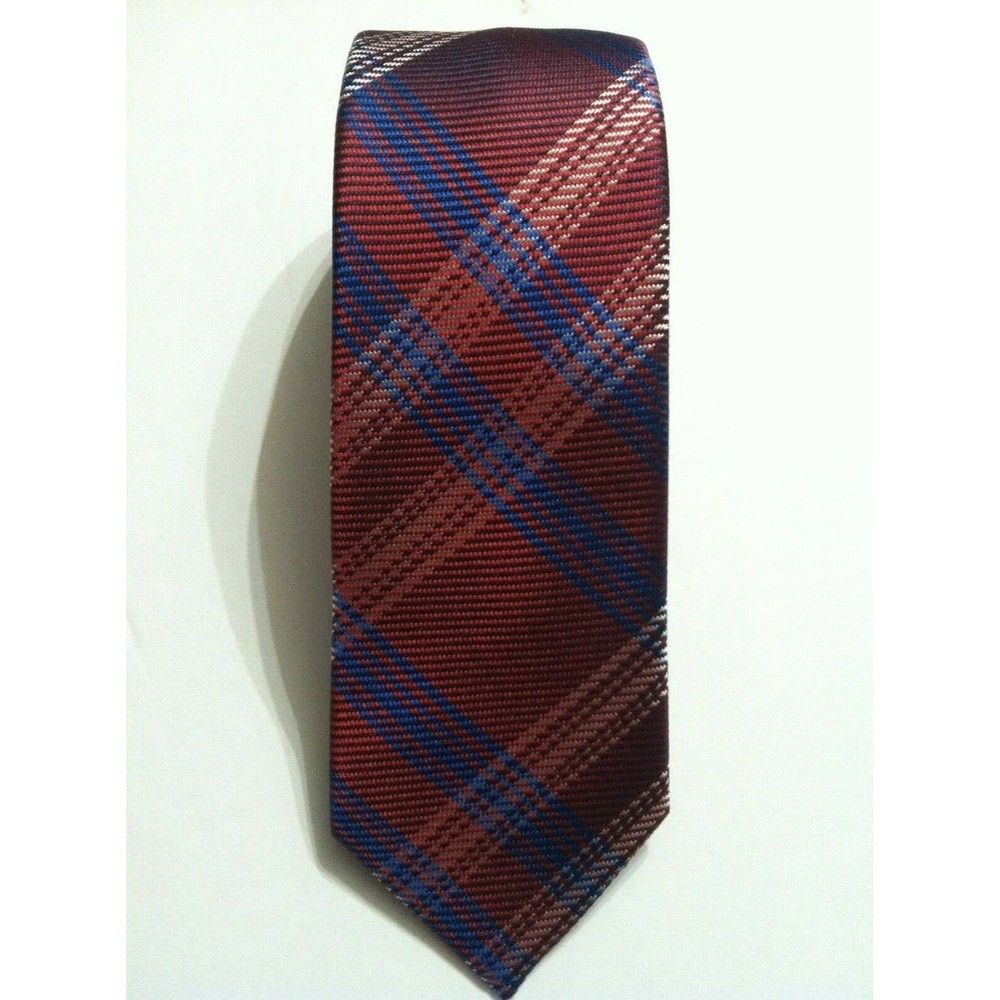 Tommy Hilfiger TOMMY HILFIGER MENS NEW RED 100%SILK TIE WIDTH:2 1/2" Size ONE SIZE - 1 Thumbnail