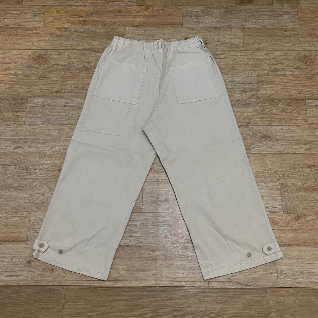 Issey Miyake 90s Plantation By Issey Miyake Cream Baggy Pants Size US 29 - 2 Thumbnail