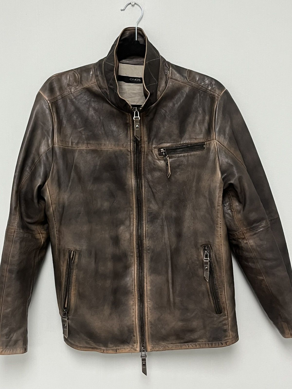 Gimo's Leather jacket. Medium Size US M / EU 48-50 / 2 - 6 Thumbnail