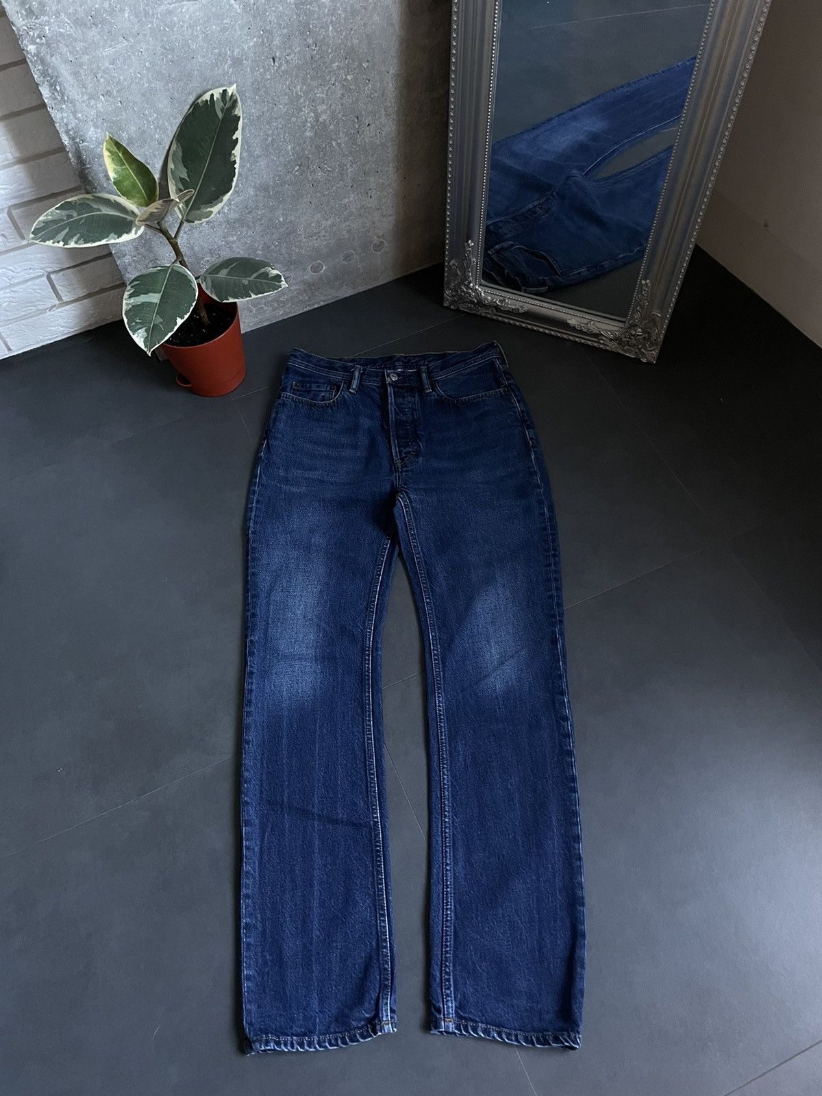 Acne Studios Acne Studios Bla Konst Log Dark Blue Jeans Y2K Size US 28 / EU 44 - 1 Thumbnail