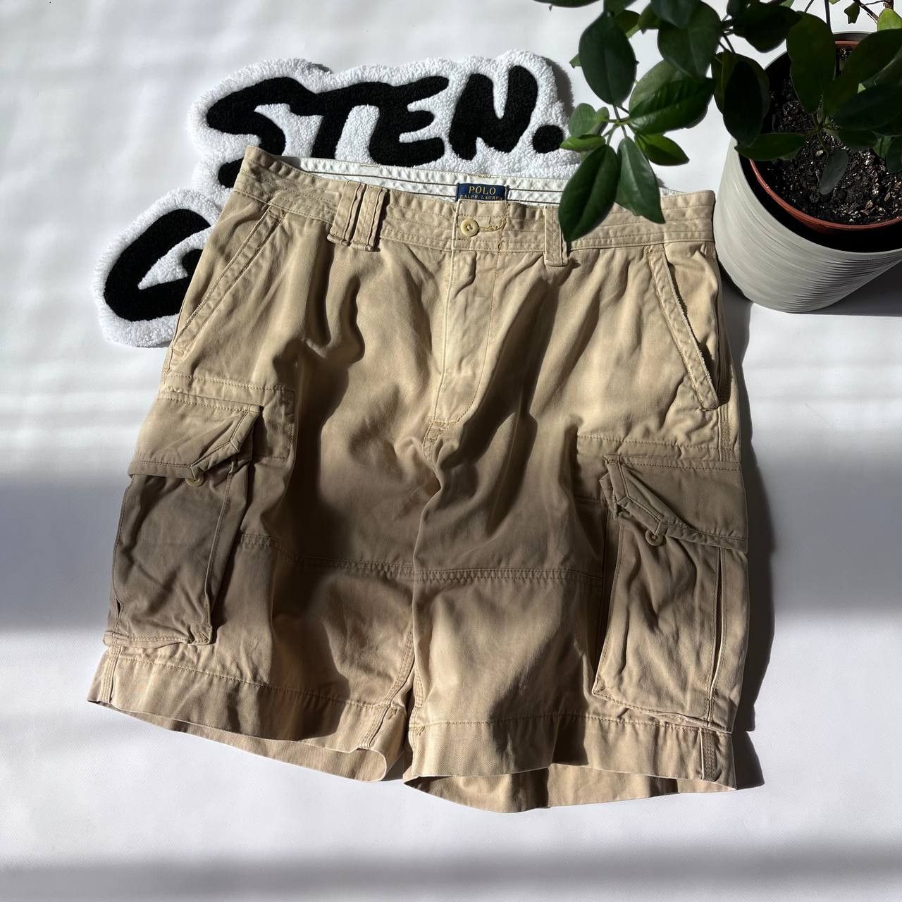 Polo Ralph Lauren × Vintage Polo Ralph Lauren Cargo Shorts Size US 36 / EU 52 - 2 Thumbnail