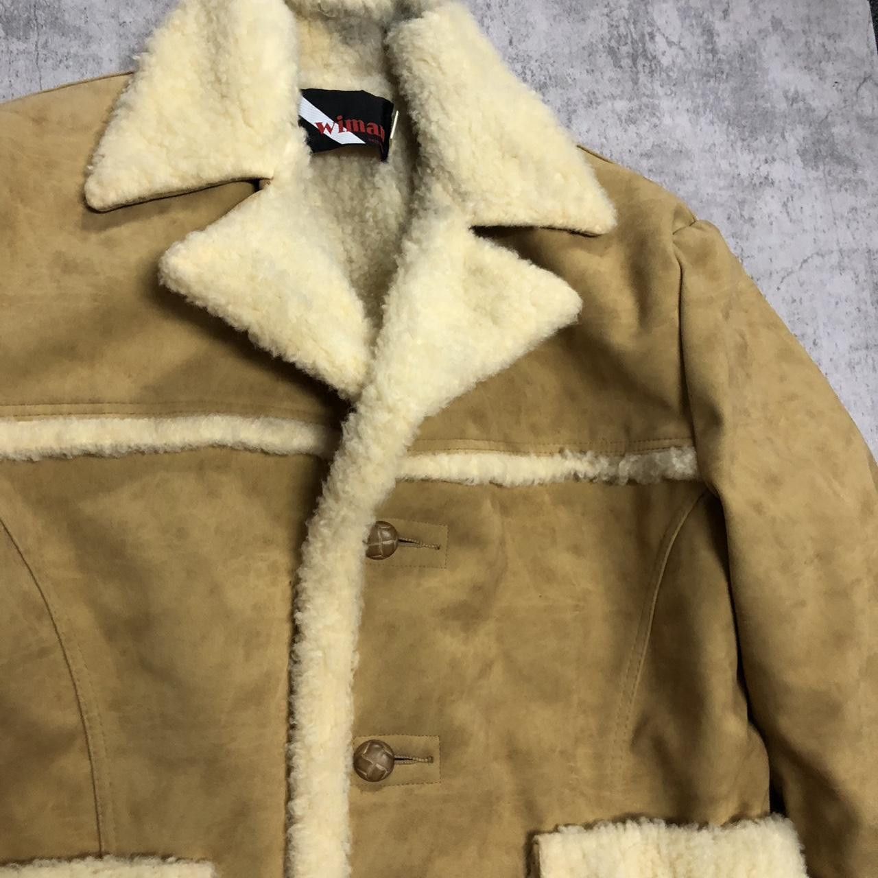 Other Tan and cream suede leather jacket with fur lining Size L / US 10 / IT 46 - 2 Thumbnail
