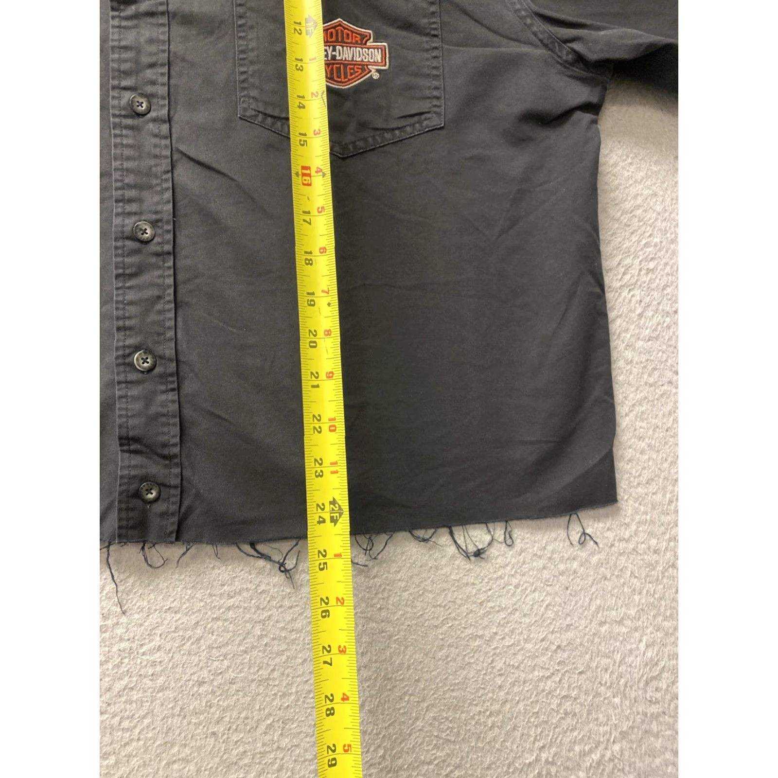 Varley VINTAGE Harley Motor Racing Davidson Button-Up Shirt XL Unisex Adults Faded Black Graphic Print Short Sleeve Classic Men Women Size US XL / EU 56 / 4 - 5 Thumbnail