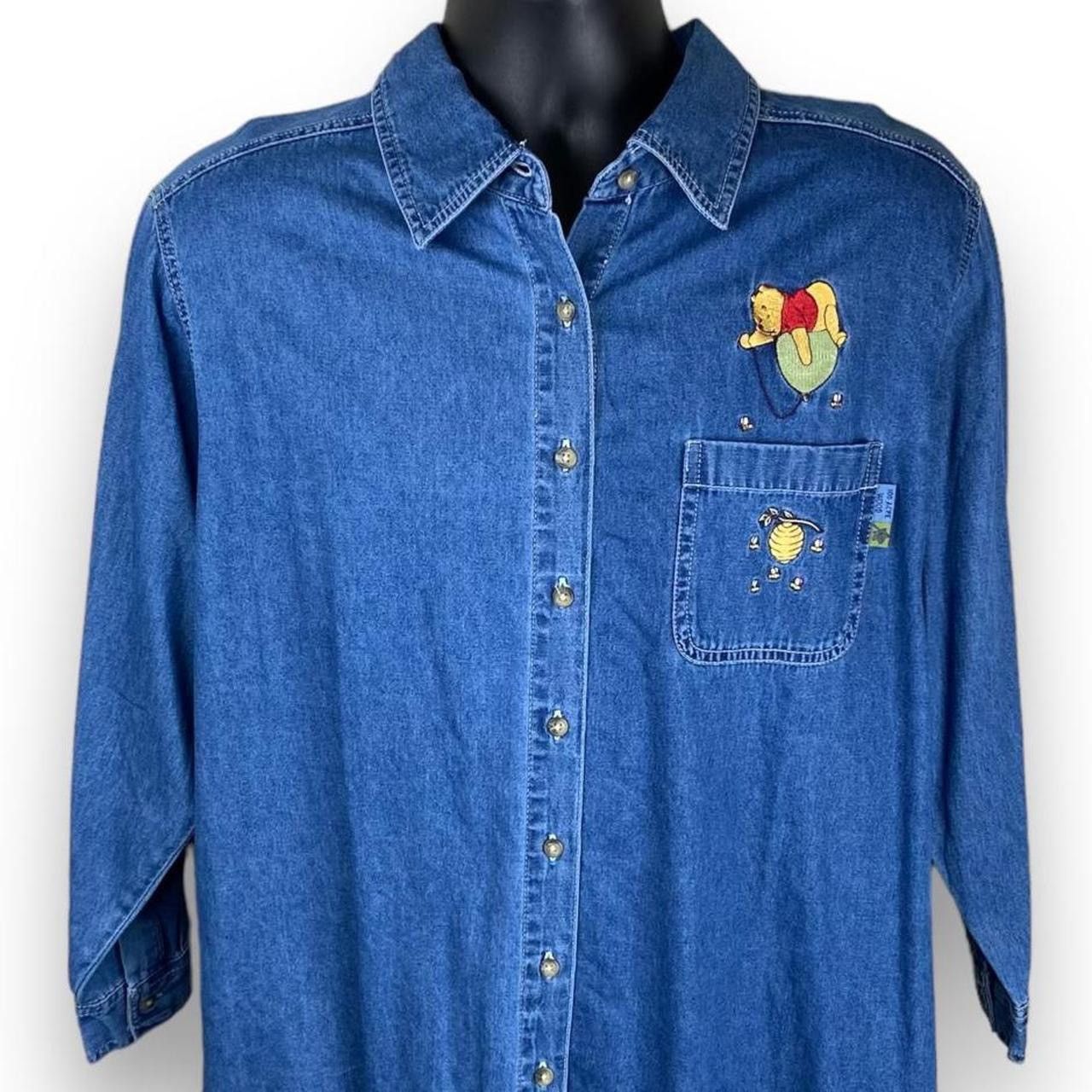 Disney × Vintage Vintage Y2K Disney Winnie the Pooh Button Front Shirt ...