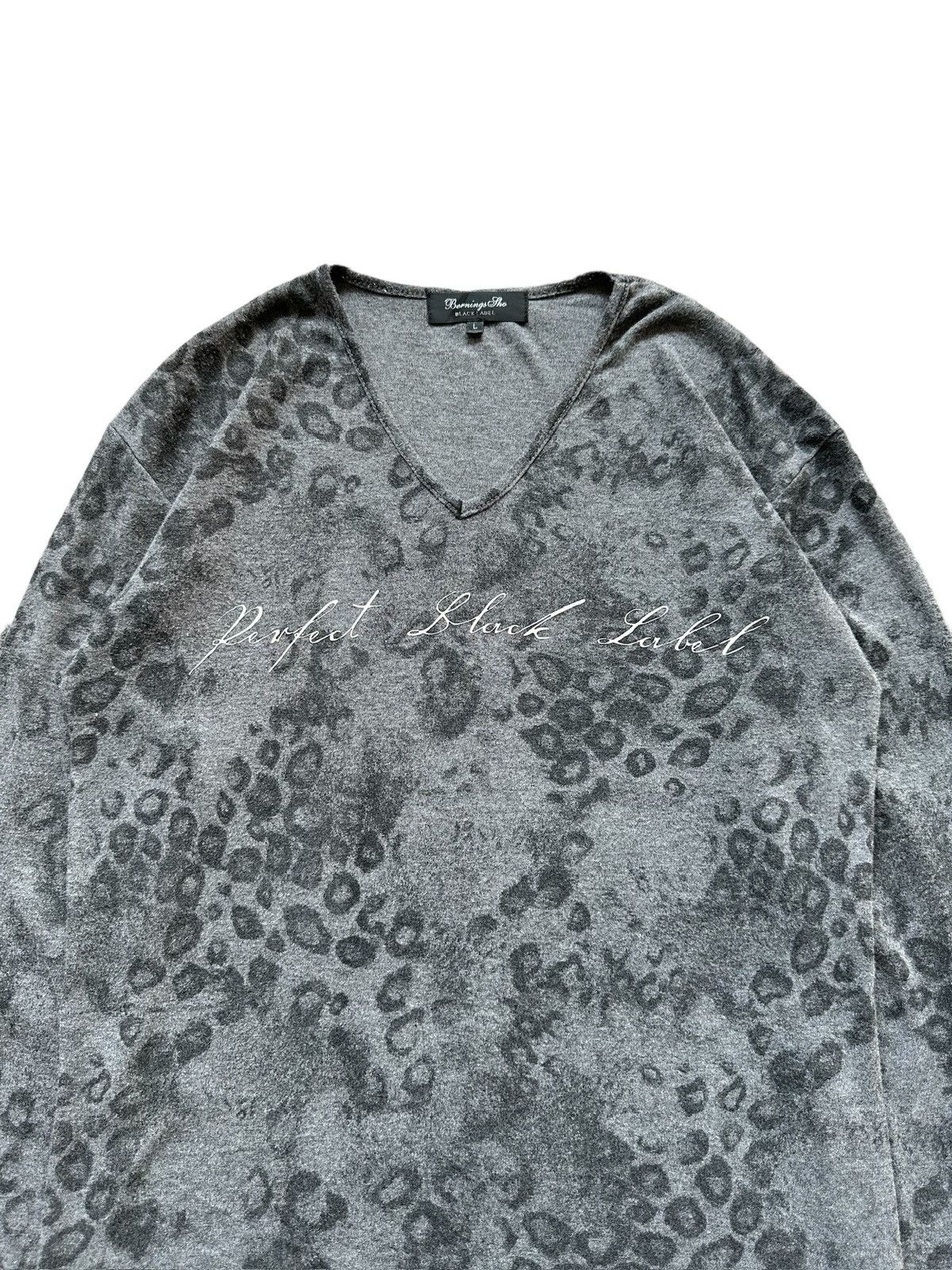 BERNINGS SHO 00's Berning Sho Black Label trompe l’oeil overprinted Size US M / EU 48-50 / 2 - 4 Thumbnail