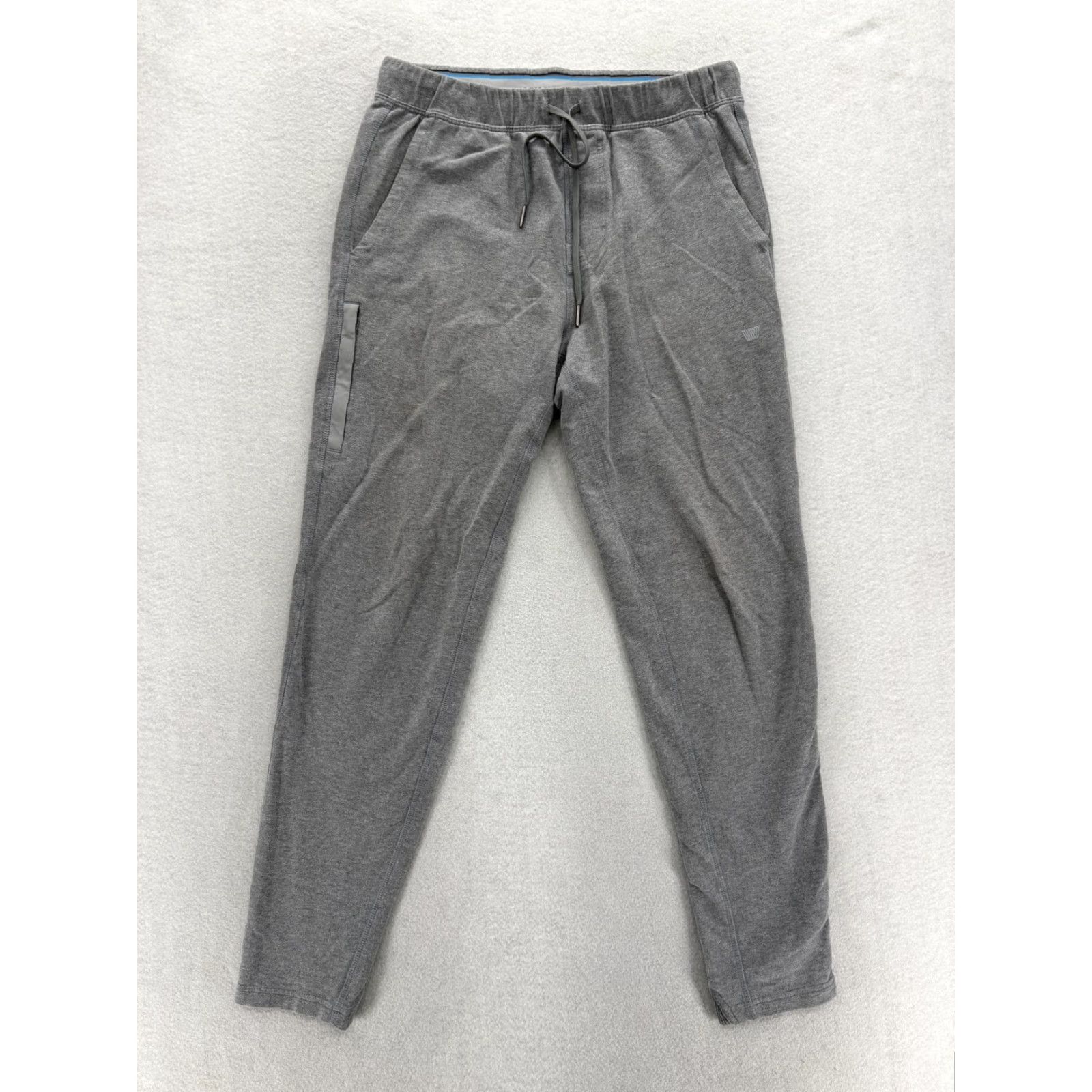 Vintage Mack Weldon Pants Mens Small Tall Gray Knit Joggers Sweatpants Lounge Gym Casual Size US 29 - 2 Thumbnail