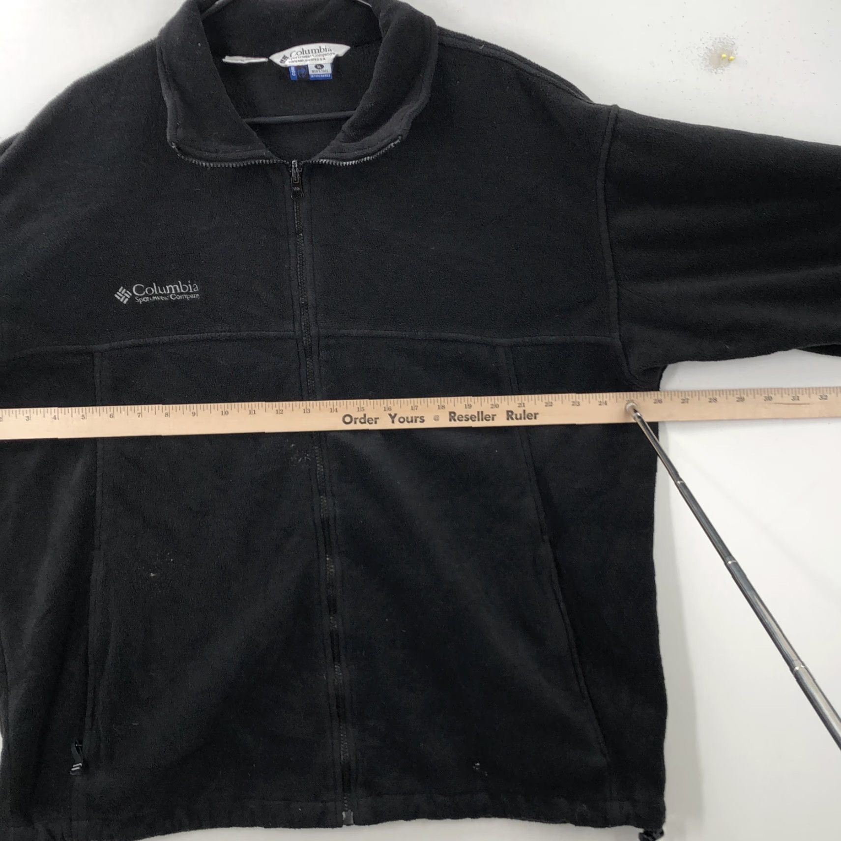 Vintage Columbia Jacket Black Fleece Long Sleeve Zipped Pockets Full Zip XL Mens Outdoor Walking Winter Casual Mid-Length Mens XL Black Zip Pockets Columbia Size US XL / EU 56 / 4 - 2 Thumbnail