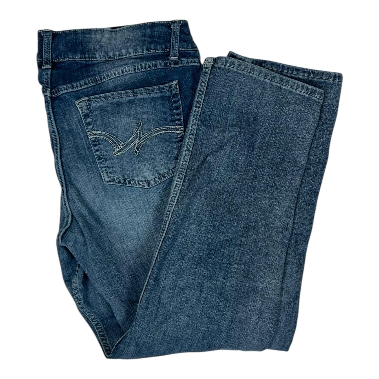 Wrangler Wrangler Straight Leg Jeans Women's 15 Blue Medium Wash Regu Size 34" / US 12 / IT 48 - 1 Thumbnail