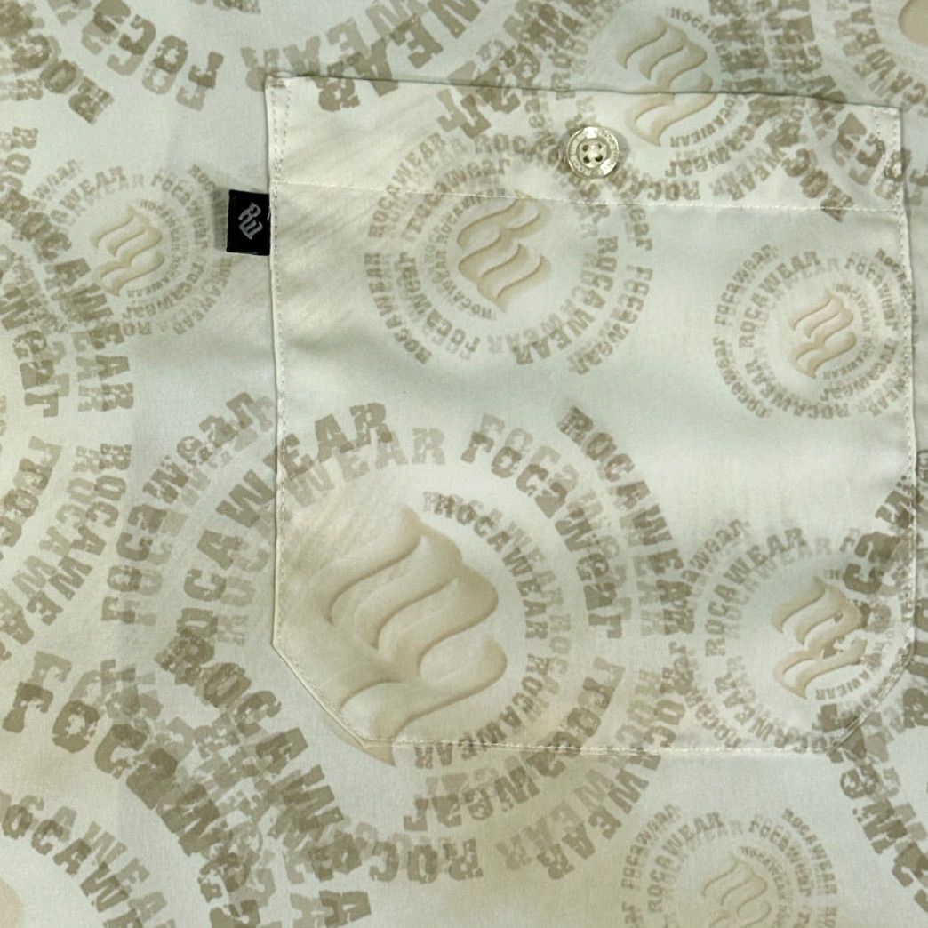Rocawear VINTAGE Rocawear Shirt XL Adult White Spell Out Club Hip Hop Poly Y2K Size US XL / EU 56 / 4 - 5 Thumbnail