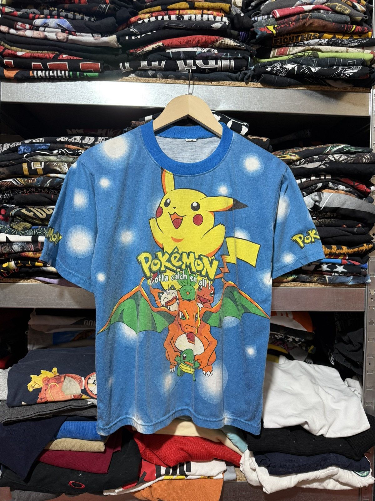 Pokemon Vintage 90’s AOP Pokemon Cartoon Network T-Shirt Y2K Hype Size US S / EU 44-46 / 1 - 1 Thumbnail