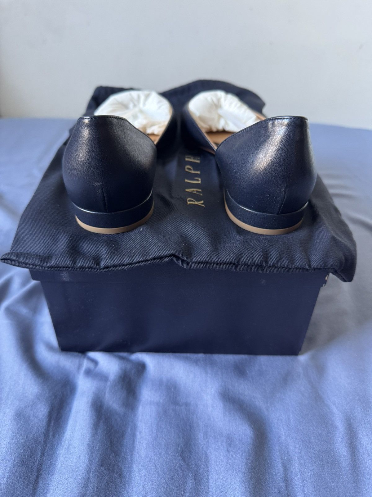 Ralph Lauren × Ralph Lauren Purple Label Ralph Lauren Purple Label Women’s Navy Ballet Flat Size US 9 / IT 39 - 4 Thumbnail