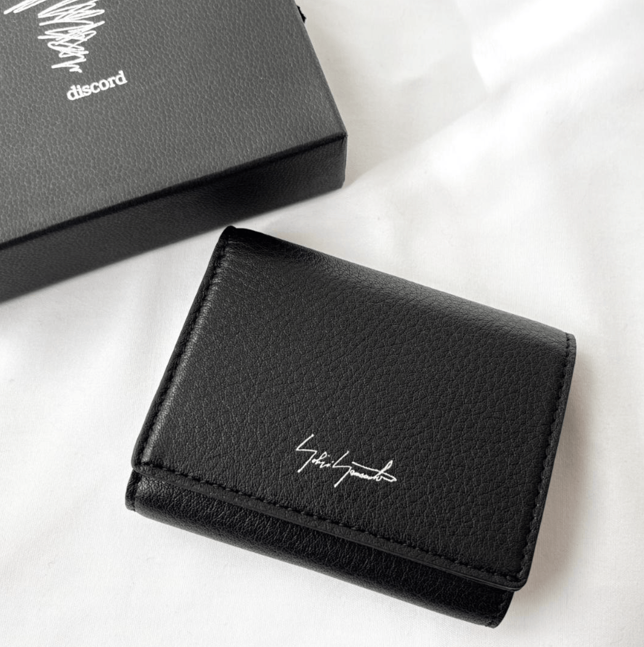 Yohji Yamamoto Discord Yohji Yamamoto - Compact 3-fold Leather Wallet Size ONE SIZE - 12 Thumbnail