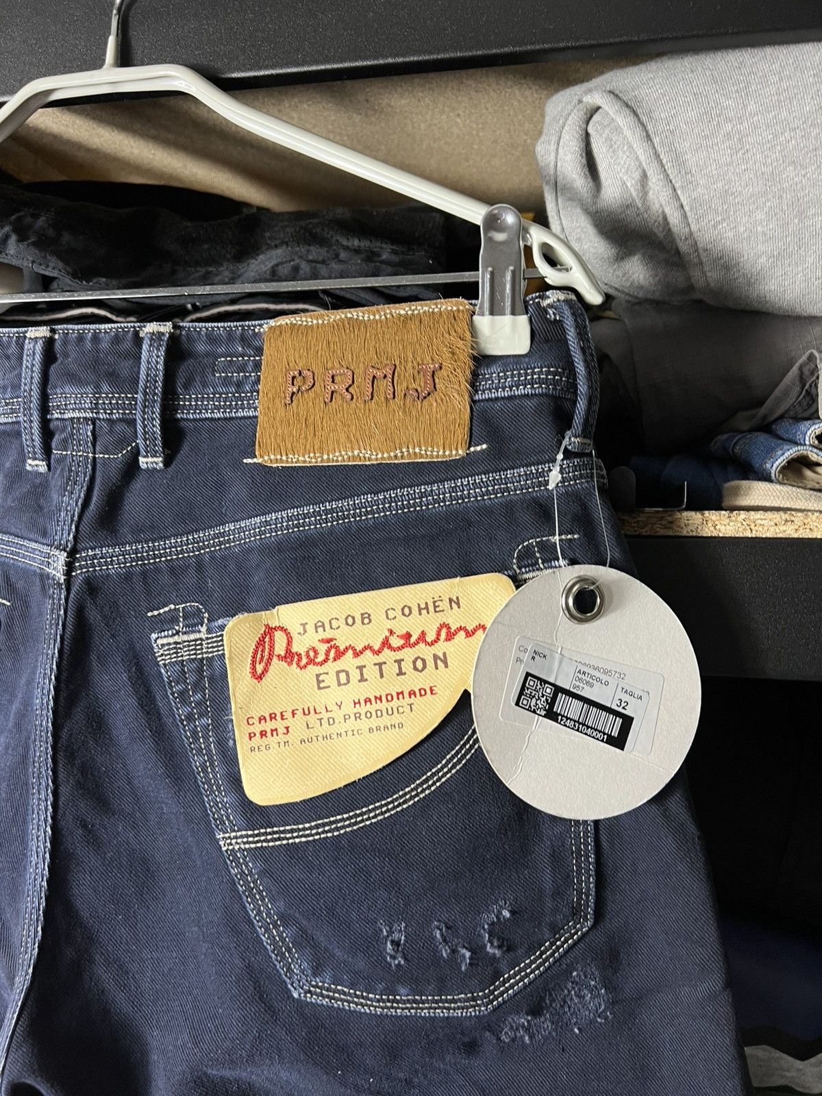 Jacob Cohen Jacob Cohen Premium Edition Denim Jeans Distressed Dark Blue Size US 32 / EU 48 - 5 Thumbnail
