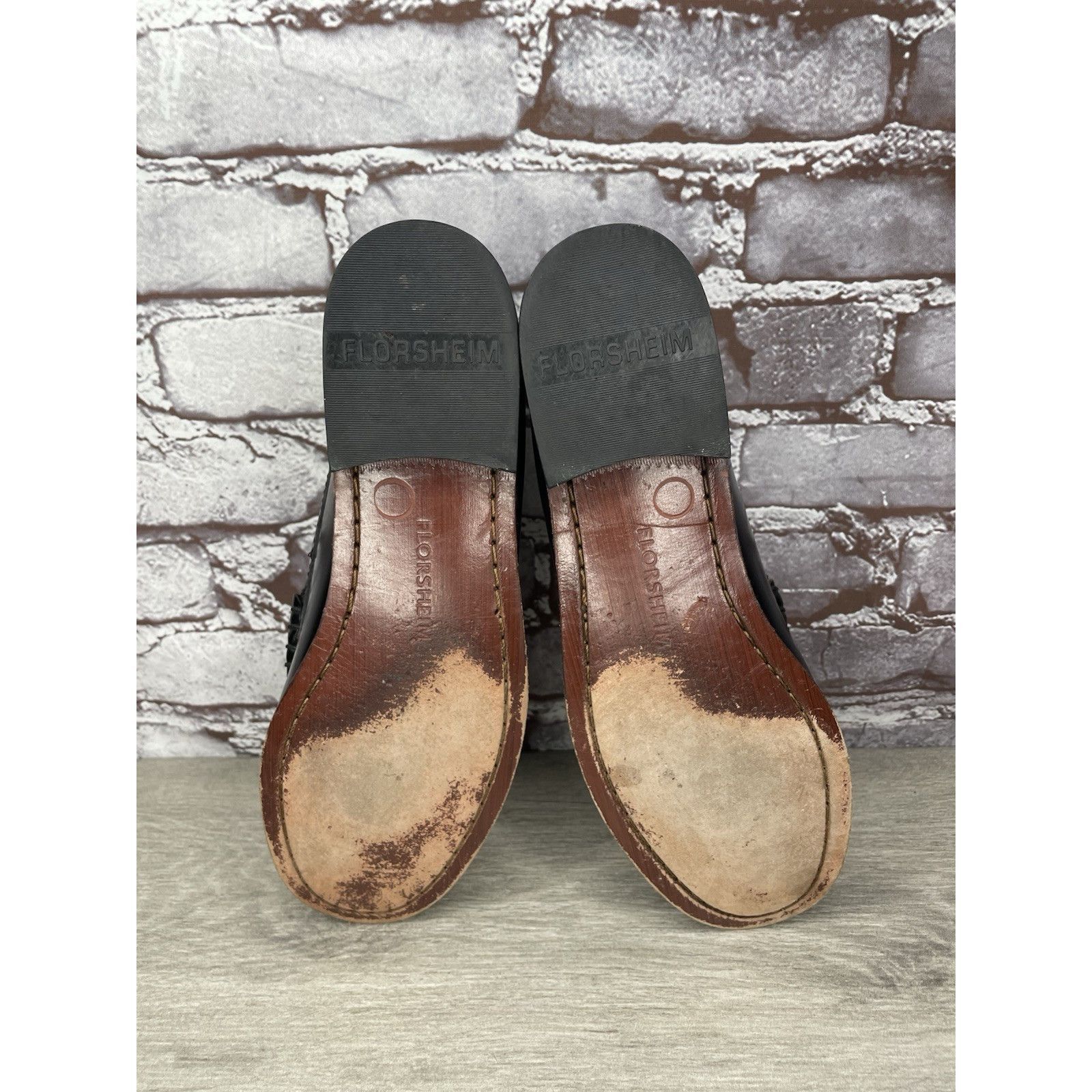 Florsheim Florsheim 1892 Black Leather Slip On Penny Loafers Dress Sho Size US 9 / EU 42 - 24 Thumbnail
