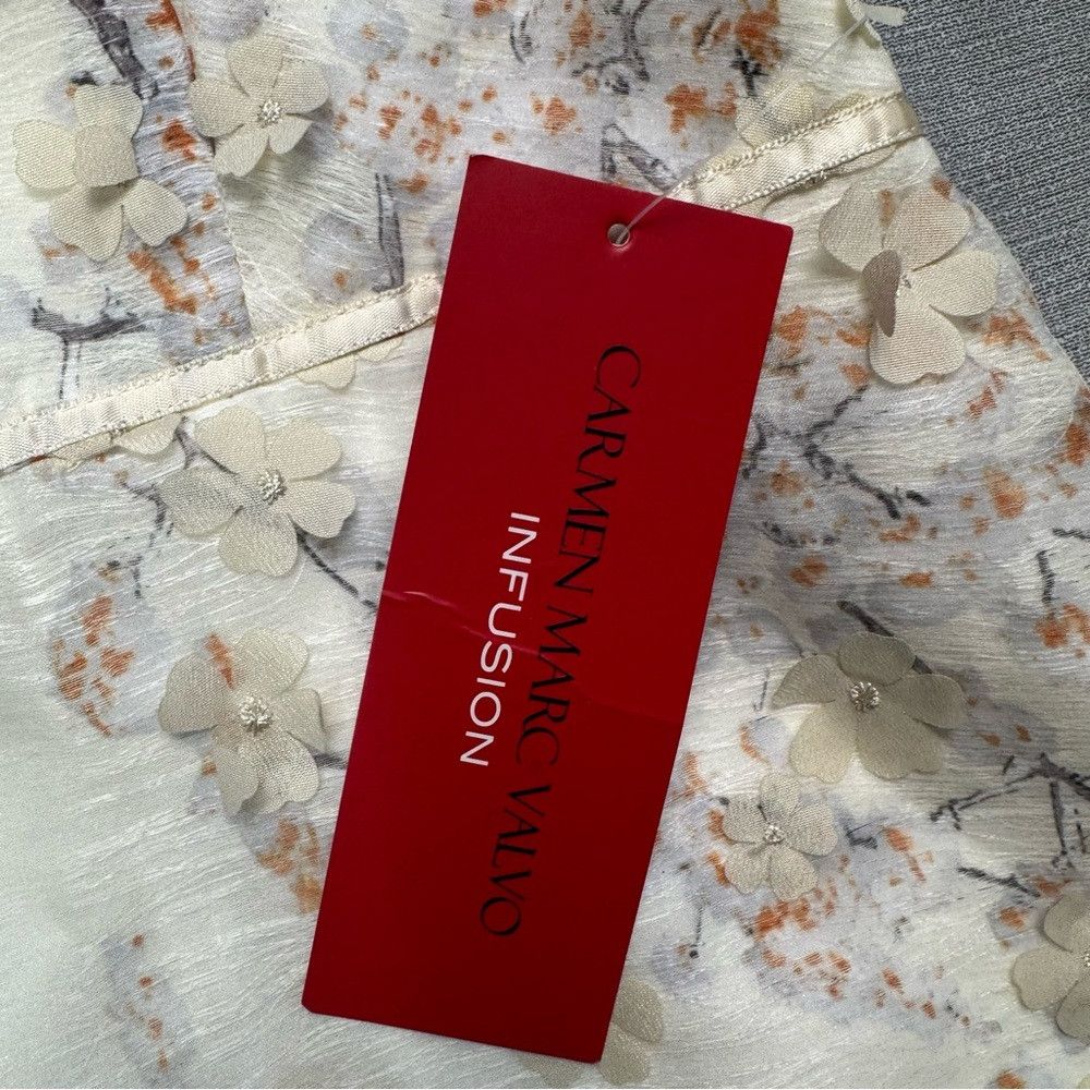 Other NWT New Carmen Marc Valvo Infusion Off-The-Shoulder Maxi Dr Size XS / US 0-2 / IT 36-38 - 4 Thumbnail
