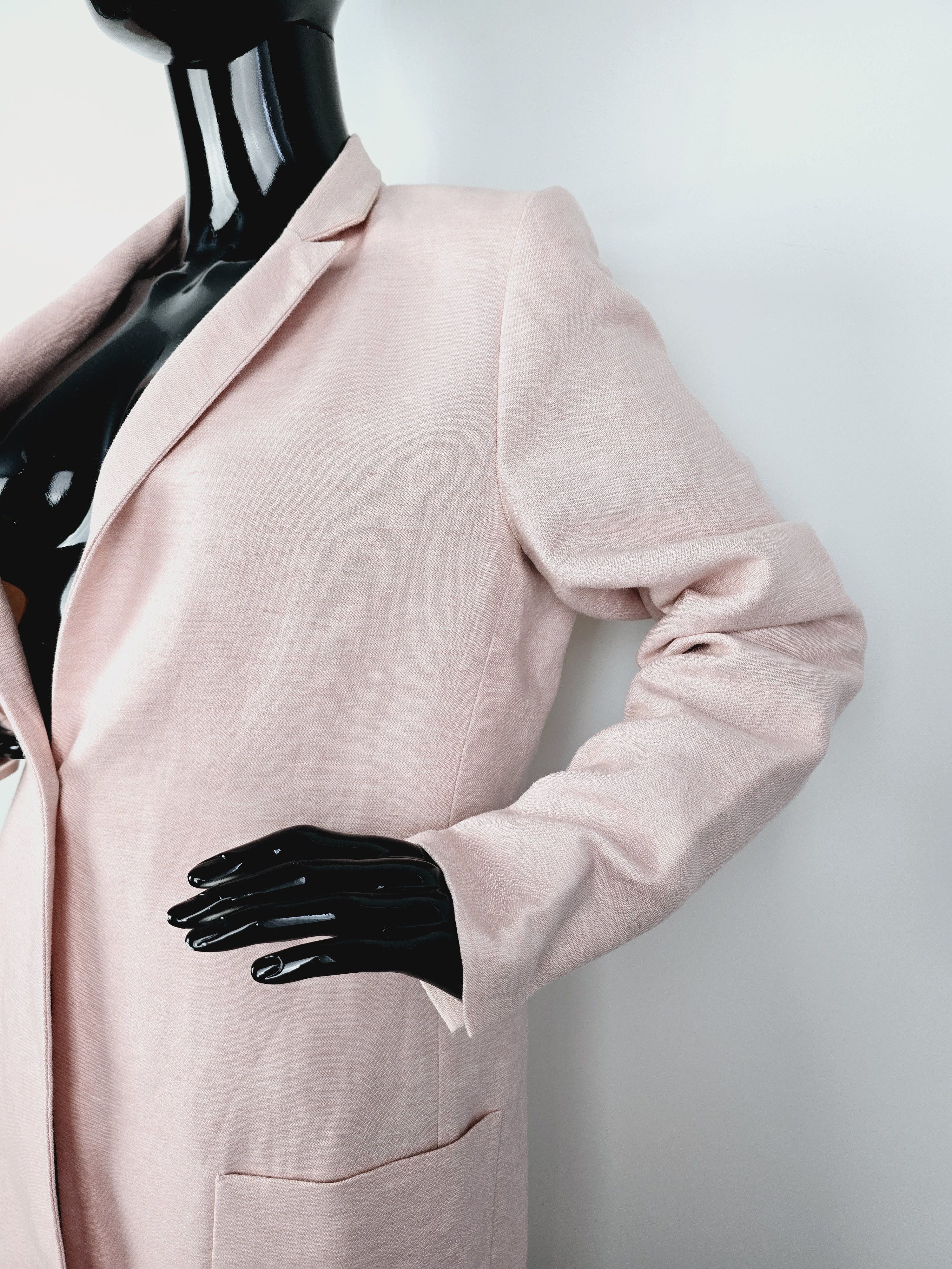 Purdey Purdey Pink Blazer Coat, Cotton/Linen Blend, Size EU 38 Size S / US 4 / IT 40 - 6 Thumbnail