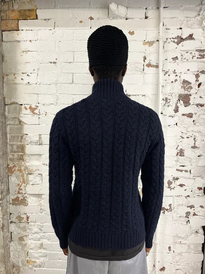 Dolce & Gabbana 2000s Dolce & Gabbana Navy Wool Zip-up Sweater Size US S / EU 44-46 / 1 - 3 Thumbnail