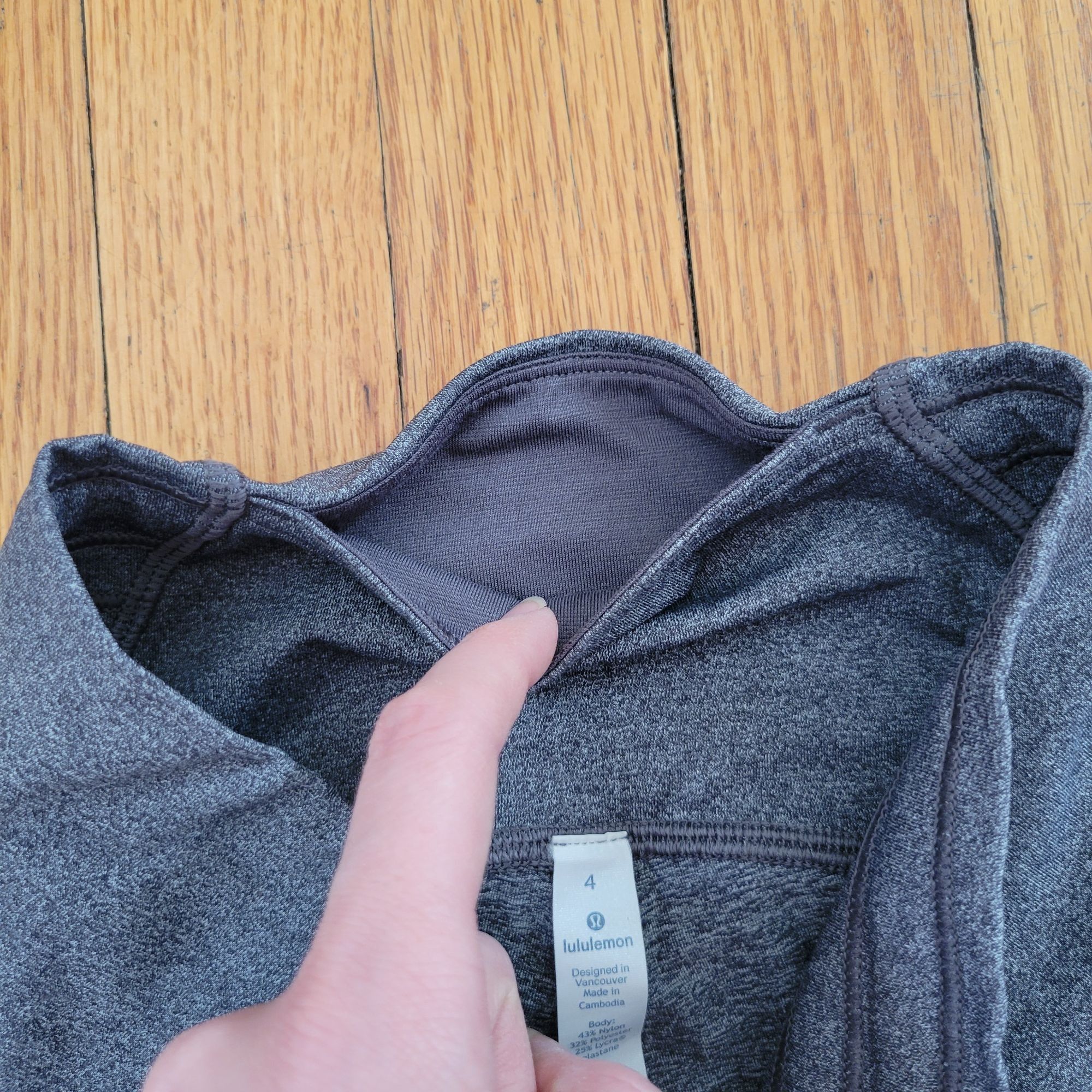 Lululemon Lululemon TRAIN TIMES 7/8 High-Rise Heathered Gray Leggings Size 27" / US 4 / IT 40 - 4 Thumbnail