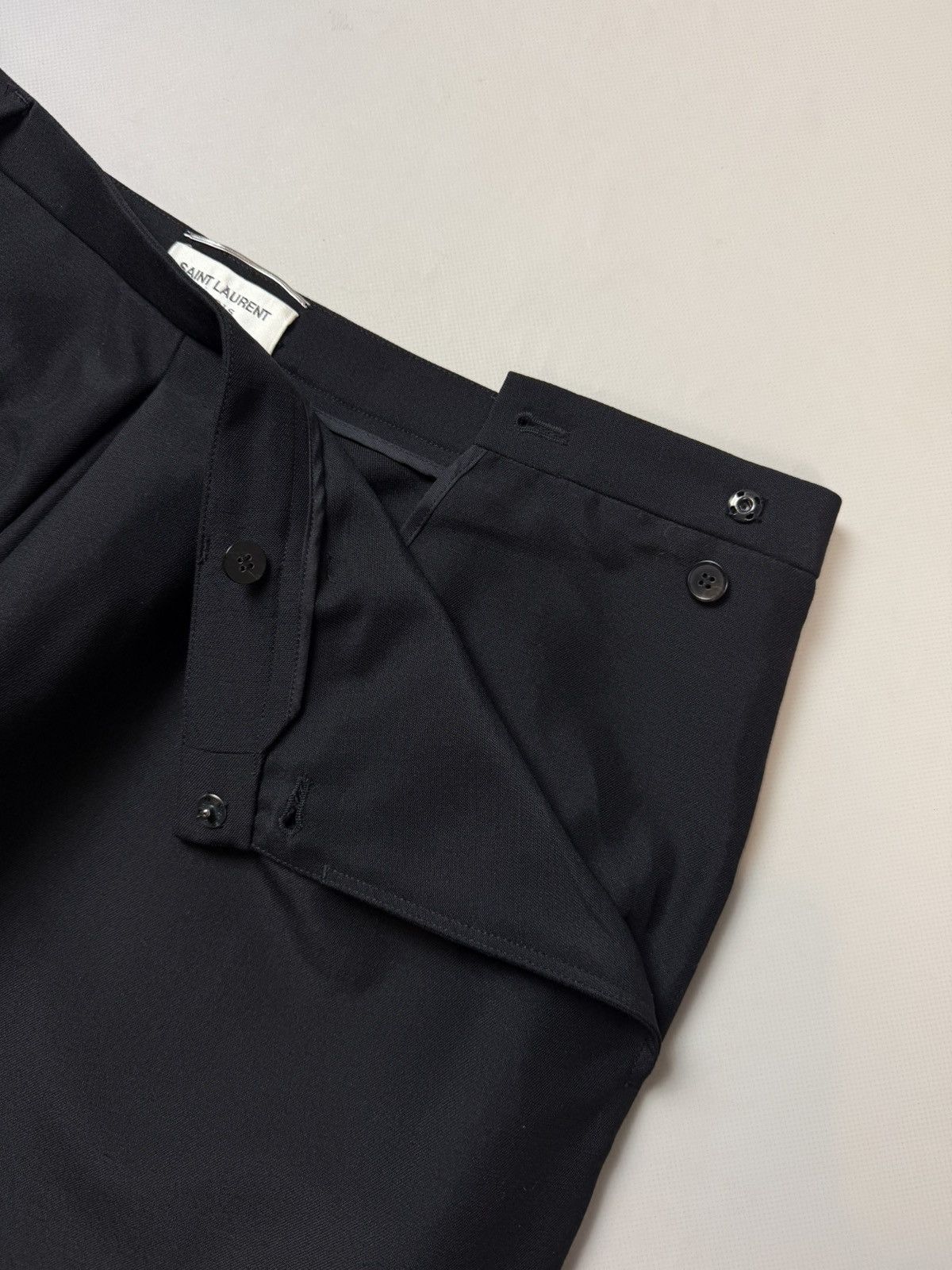 Saint Laurent Paris Saint Laurent Wool Wide Leg Baggy Drop Crotch Trousers Pants Size US 36 / EU 52 - 10 Thumbnail