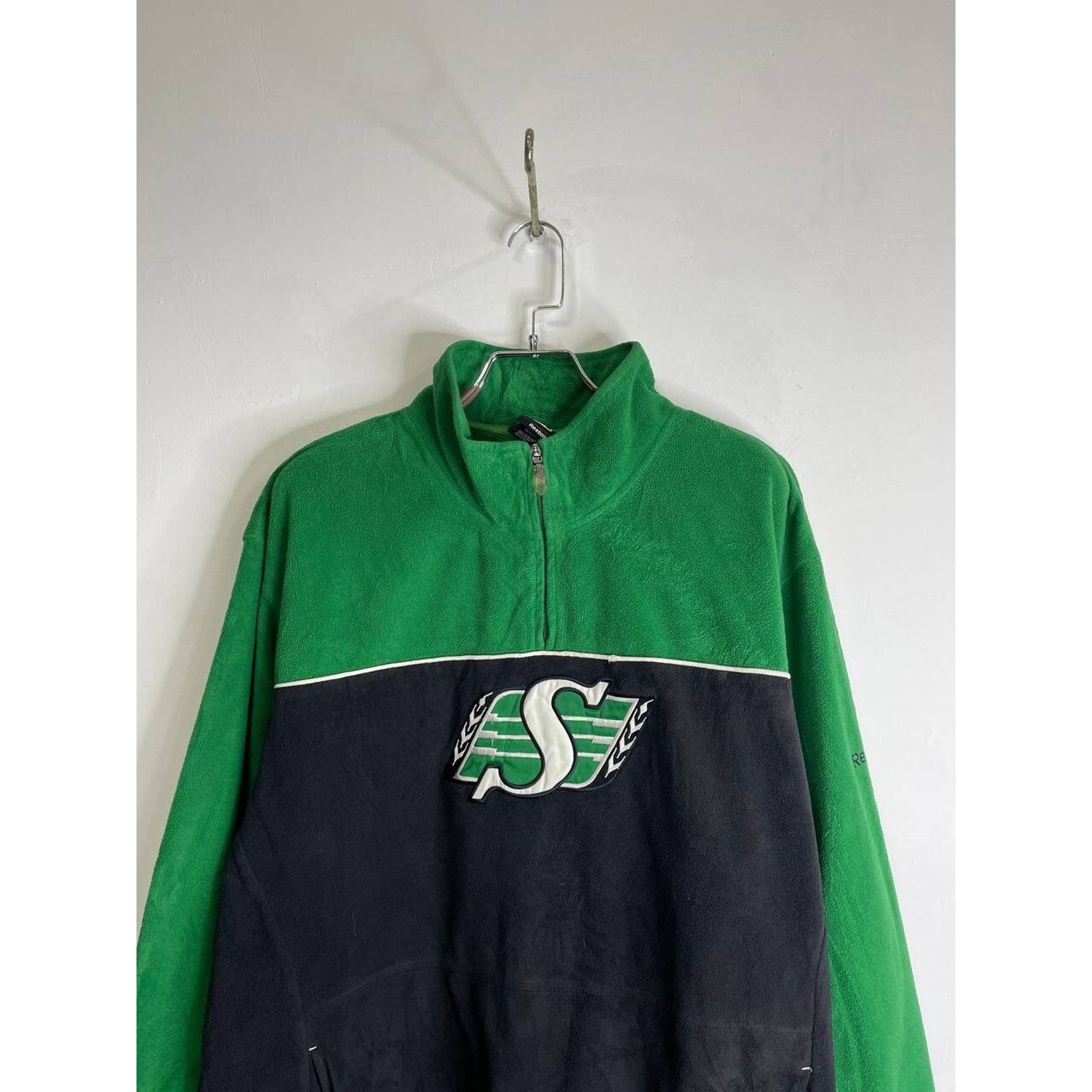 Reebok Vintage Reebok CFL Saskatchewan Roughriders Fleece Jacket XL Size US XL / EU 56 / 4 - 3 Thumbnail