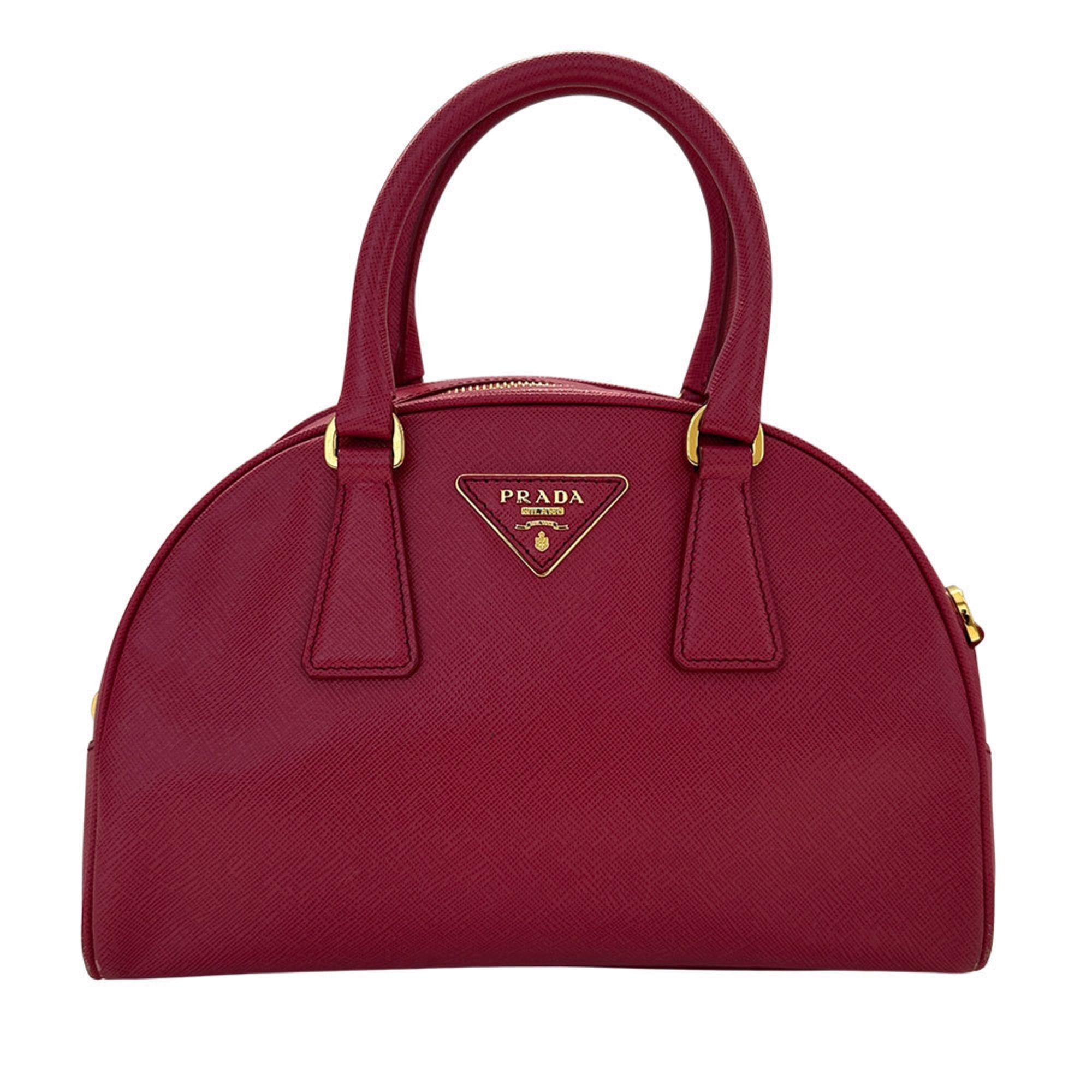 Prada Women's Handbag, Designer Handbag/shoulder Bag, 2-Way Leather, Pink, Stylish, Cute, Spring