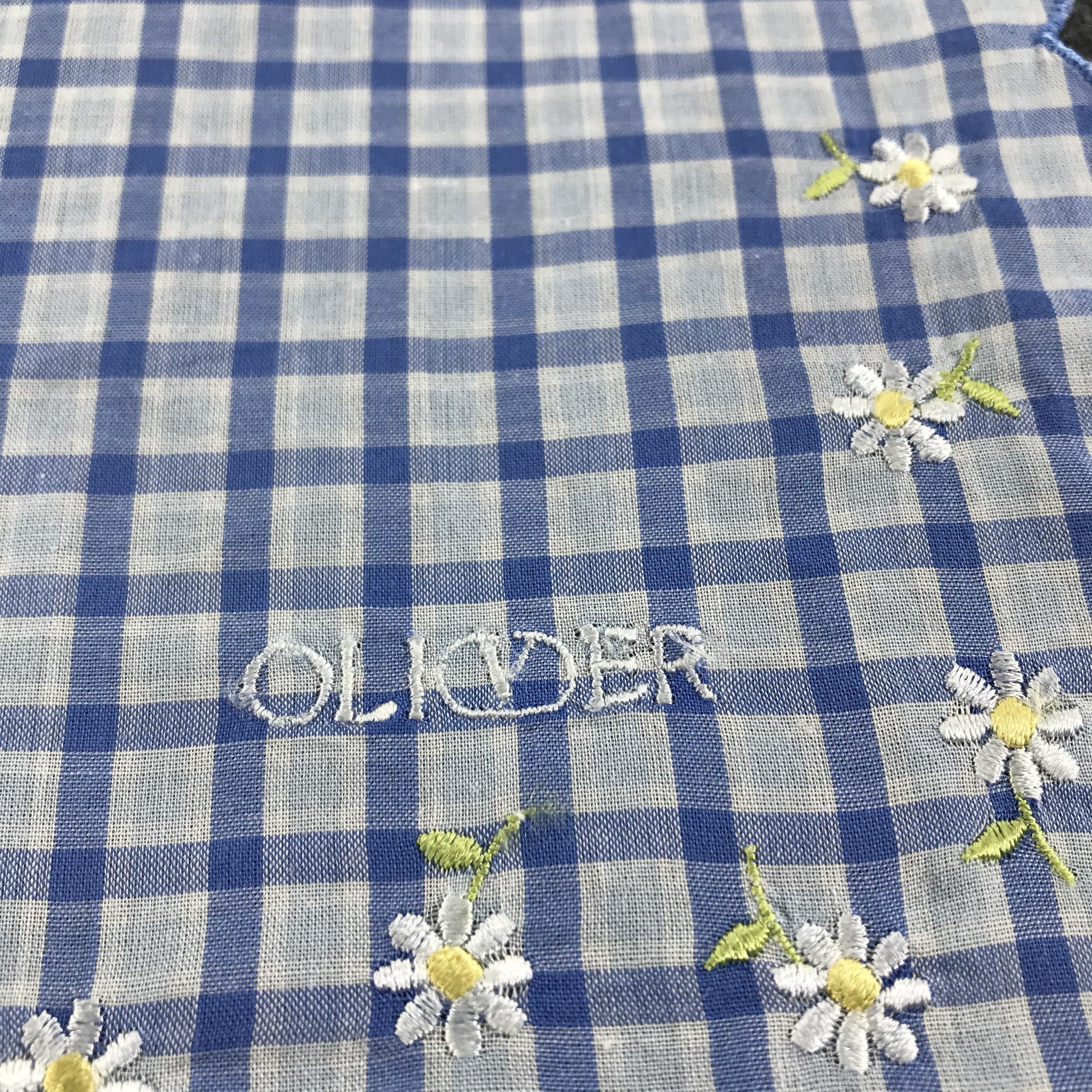 Vintage Oliver Tartan Floral Handkerchief Neckerchief Bandana H611 Size ONE SIZE - 4 Thumbnail