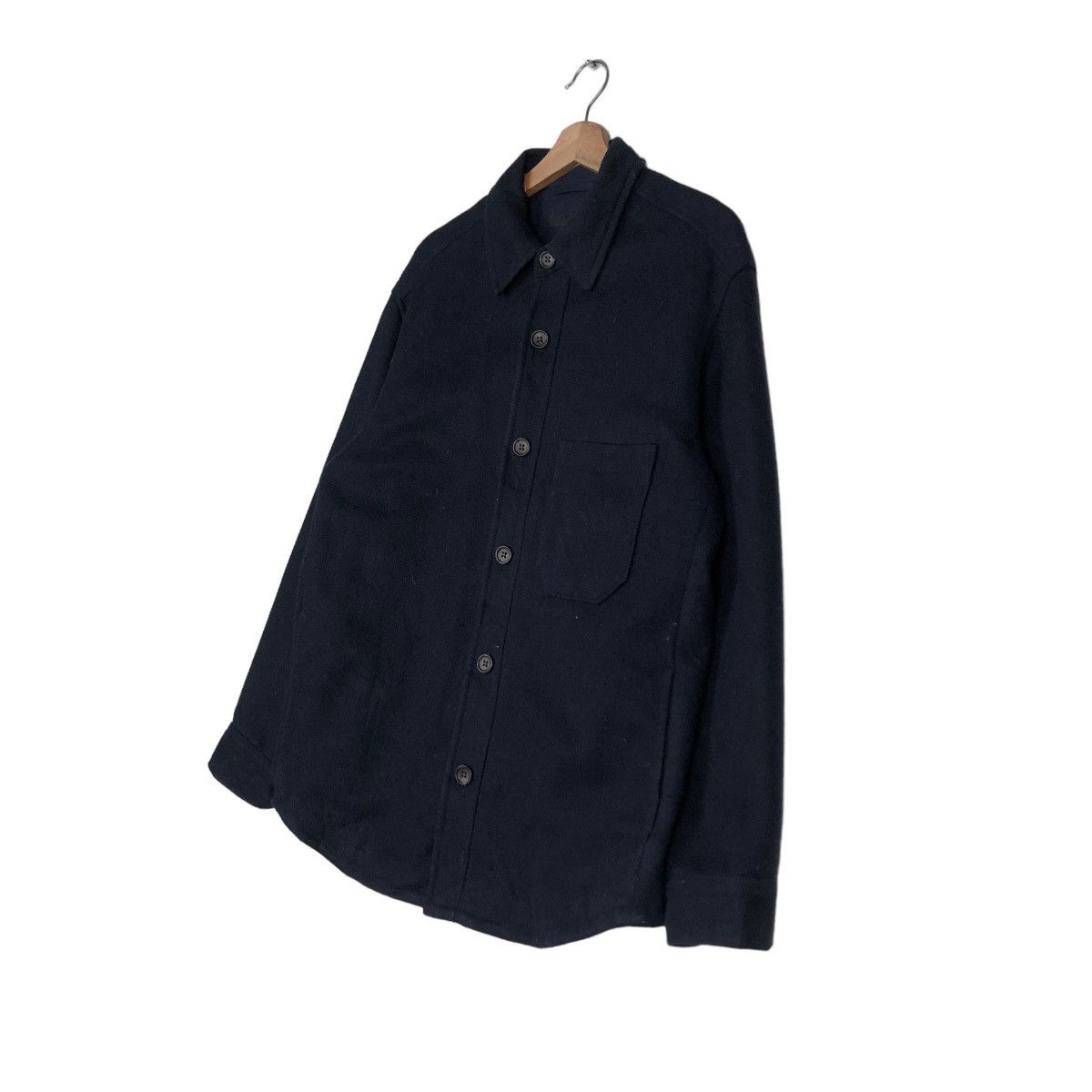 Japanese Brand 🔥Vintage Wool Shirt Biker Jacket Uniqlo Japan Issey Miyake Size US L / EU 52-54 / 3 - 2 Thumbnail