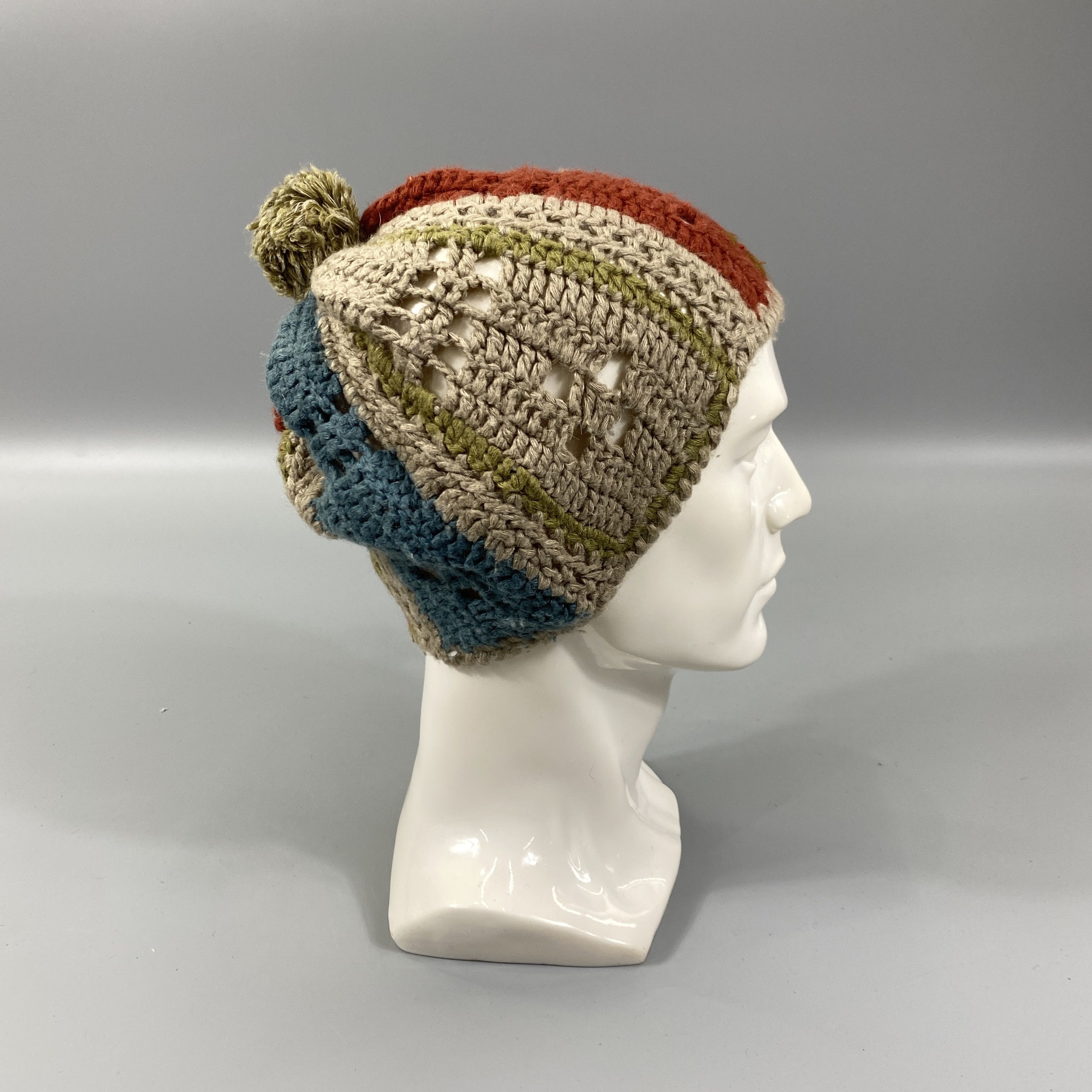 Japanese Brand Knit Multicolor Beanie Hat -BN1122 Size ONE SIZE - 3 Thumbnail