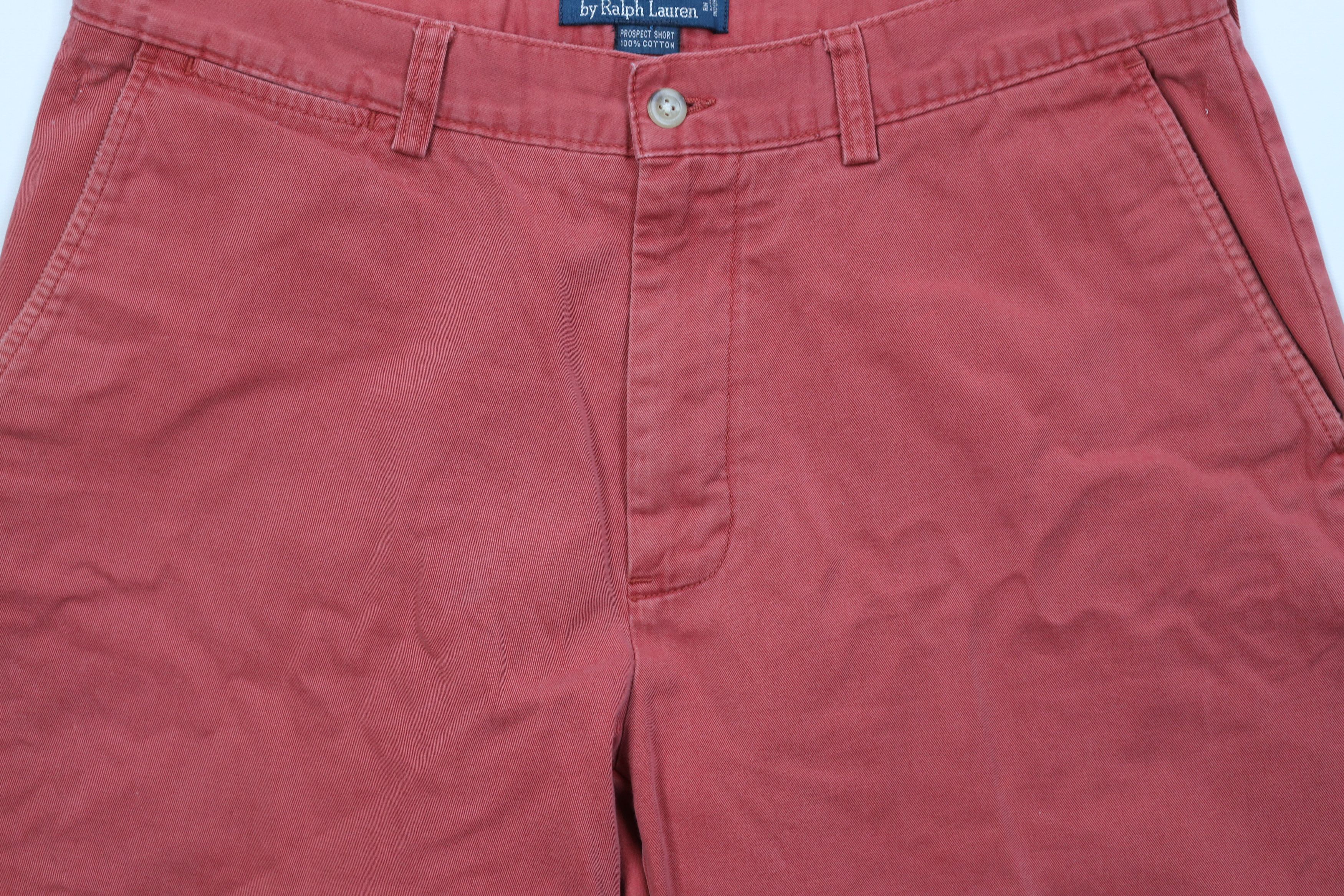 Ralph Lauren Vintage 90s Ralph Lauren Above Knee Chino Golf Shorts Red Size US 34 / EU 50 - 3 Thumbnail