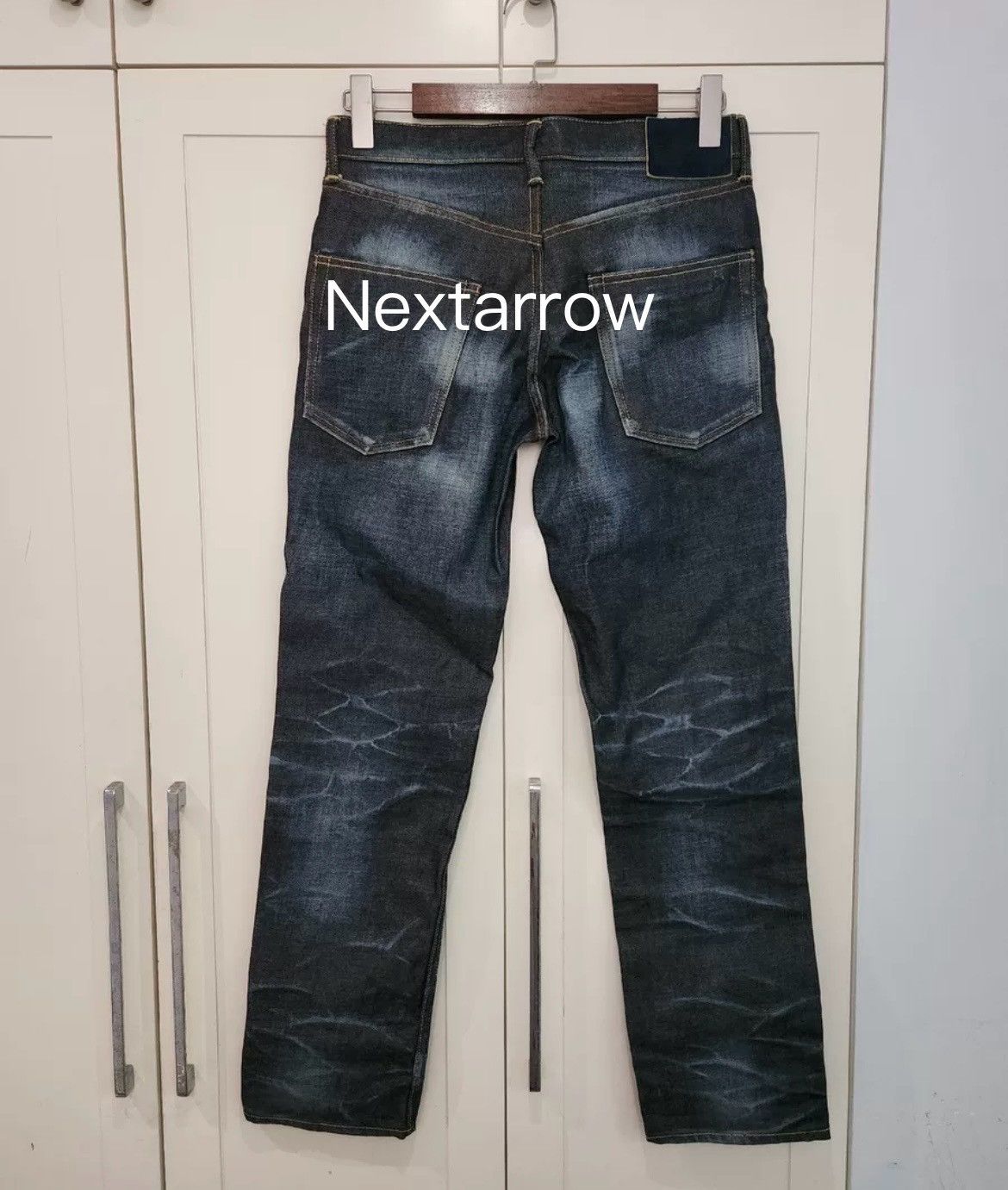 Visvim VISVIM blue distressed straight leg slim fit jeans Size US 32 / EU 48 - 2 Thumbnail