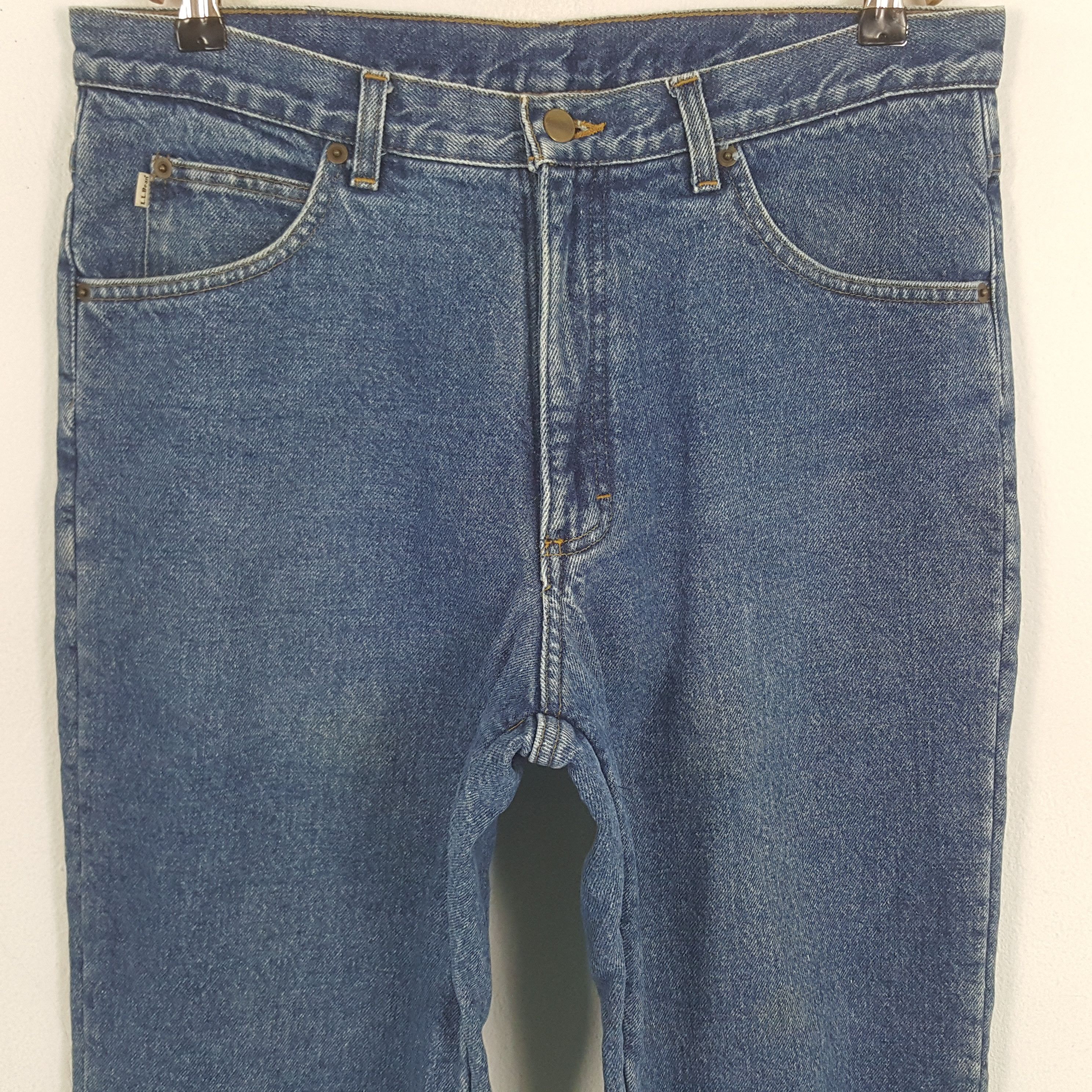L.L. Bean × Vintage Vintage L.L. Bean American Streetwear Denim Jeans C280N1 Size US 33 - 2 Thumbnail