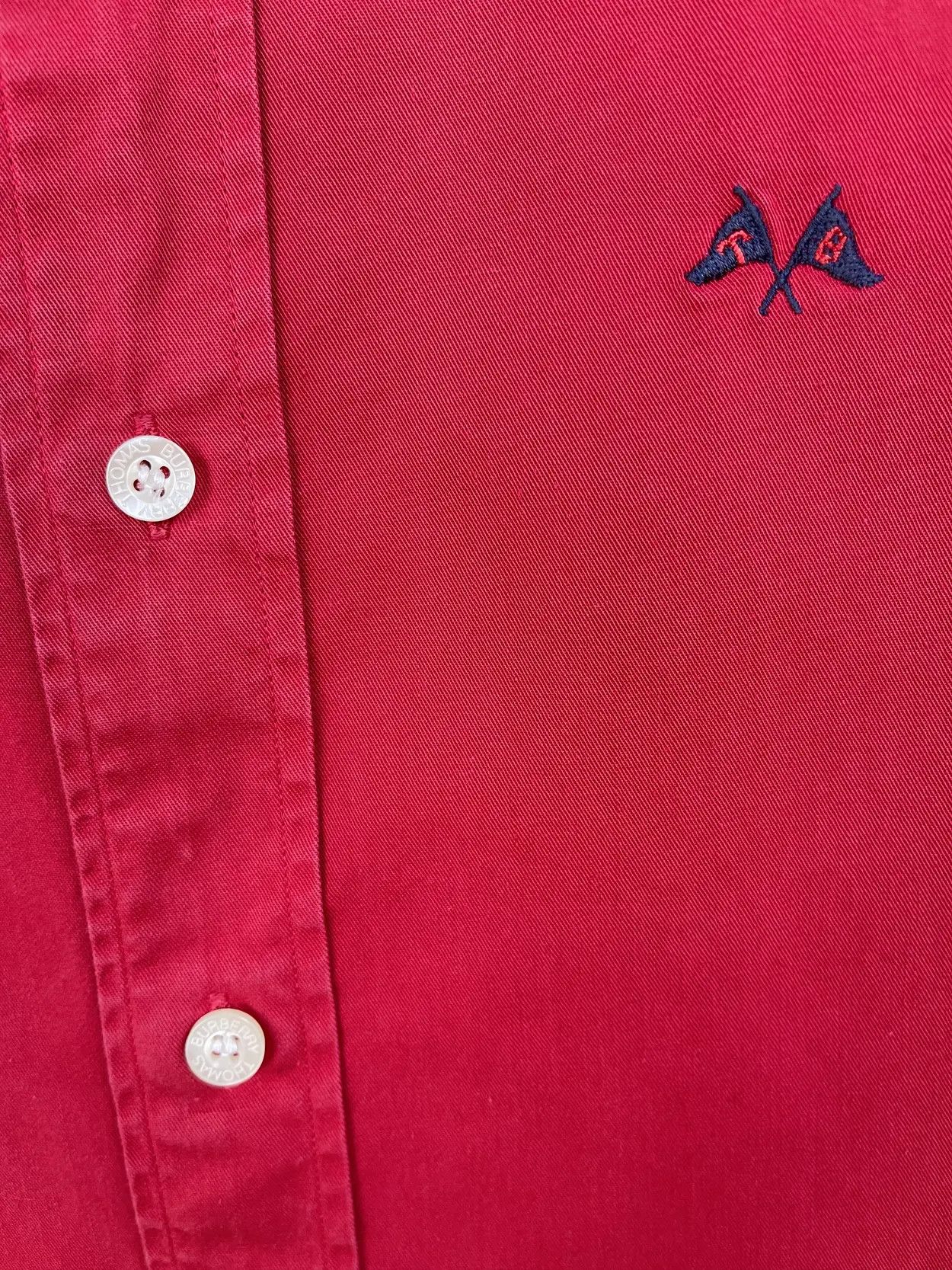 Burberry 🔥 red Burberry TB shirt red coton size xl flag logo thomas Size US XL / EU 56 / 4 - 7 Thumbnail