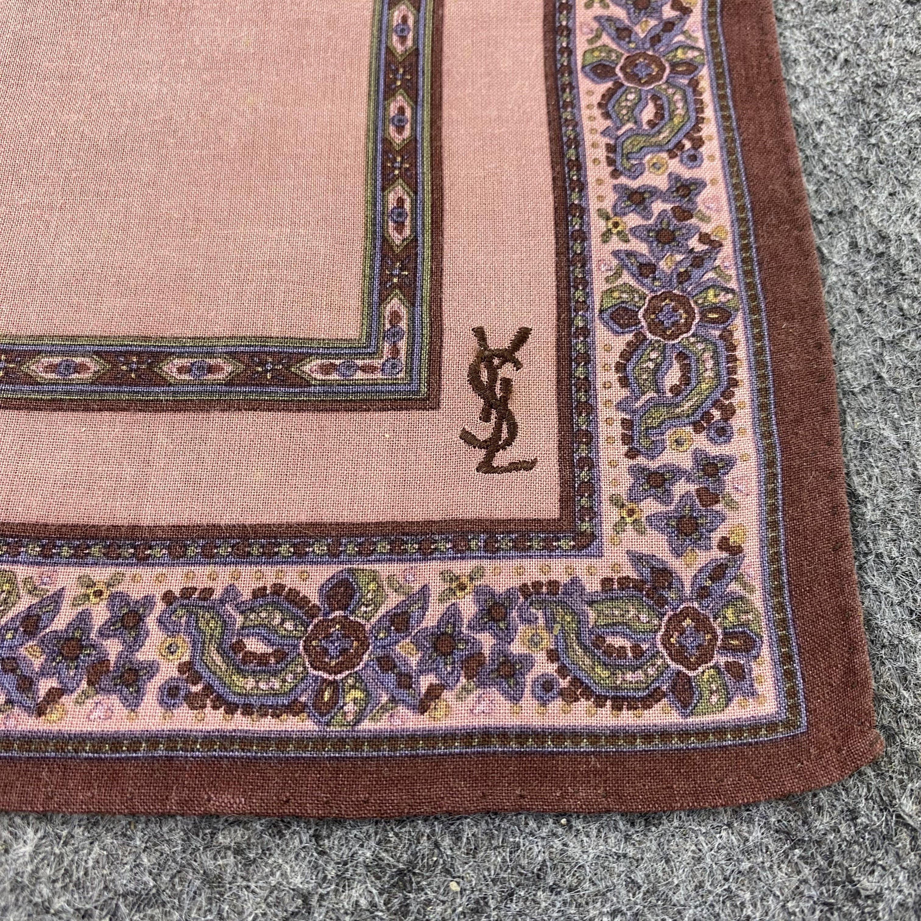 Yves Saint Laurent YSL Handkerchief Neckerchief Bandana-B1891 Size ONE SIZE - 7 Thumbnail