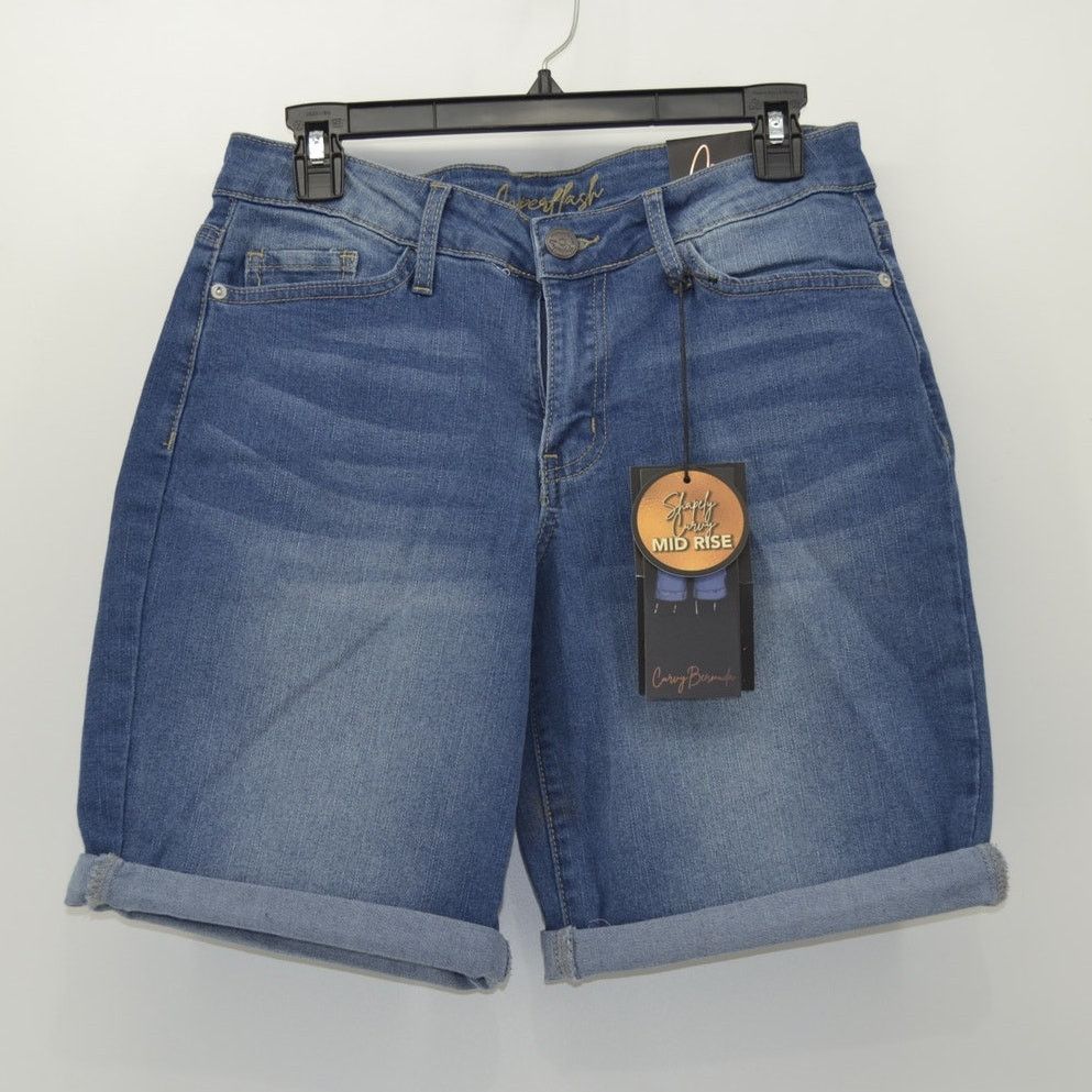 Other CopperFlash Mid Rise Bermuda Blue Jean Shorts Curvy Size 6 Size 28" / US 6 / IT 42 - 14 Thumbnail