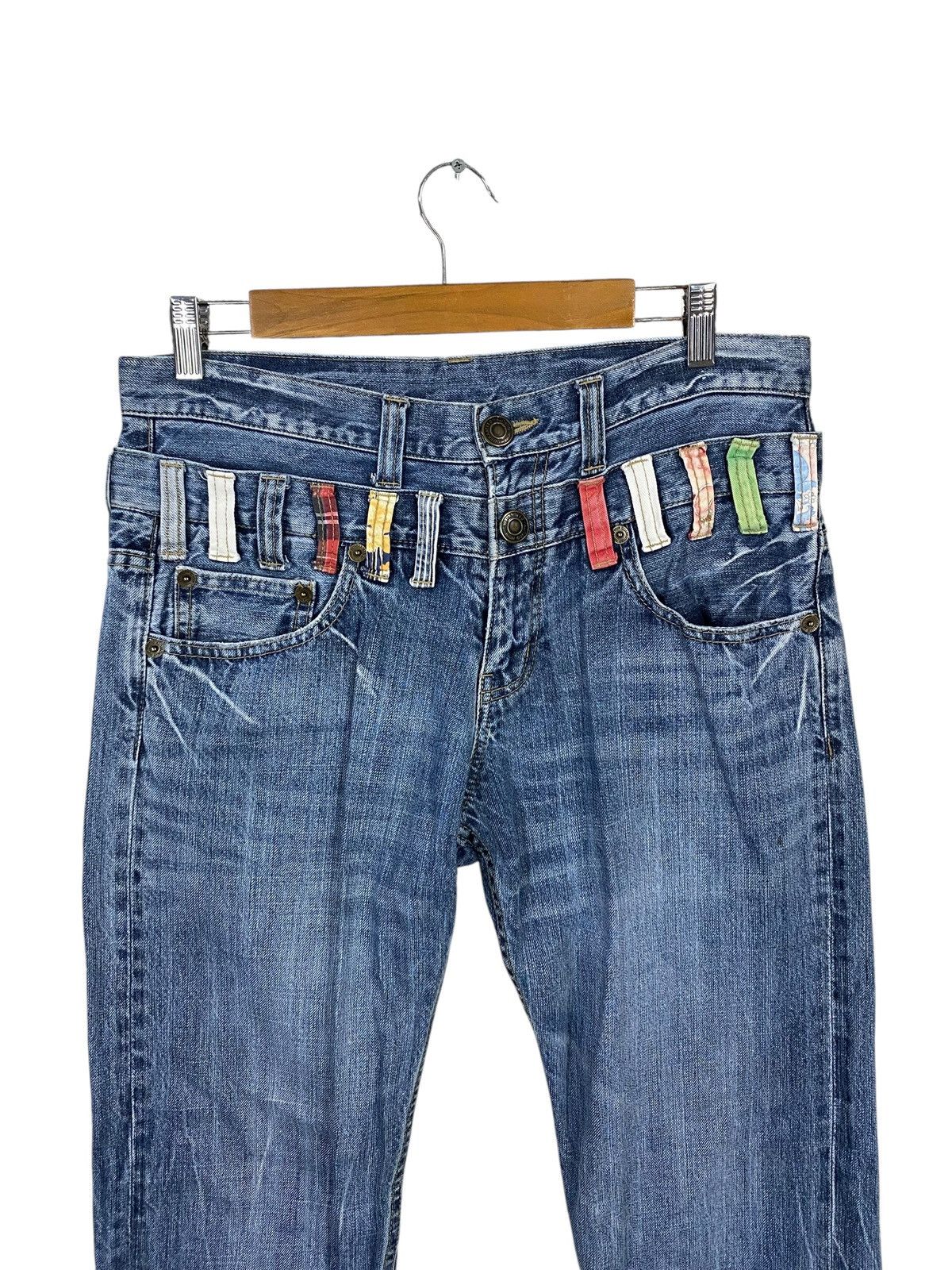 Japanese Brand Japanase brand double waist denim flared Size US 32 / EU 48 - 3 Thumbnail