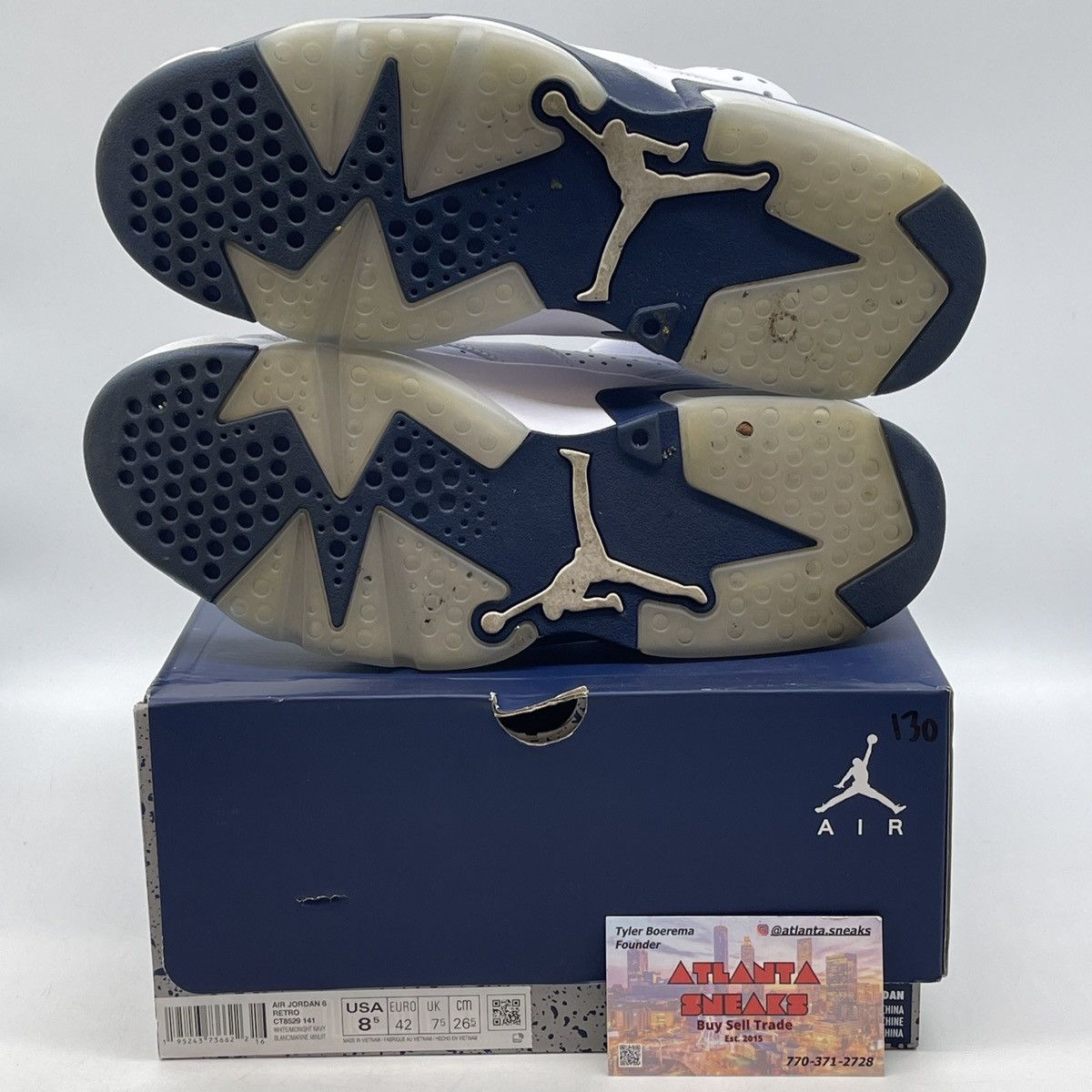Jordan Brand Air Jordan 6 midnight navy Size US 8.5 / EU 41-42 - 7 Thumbnail