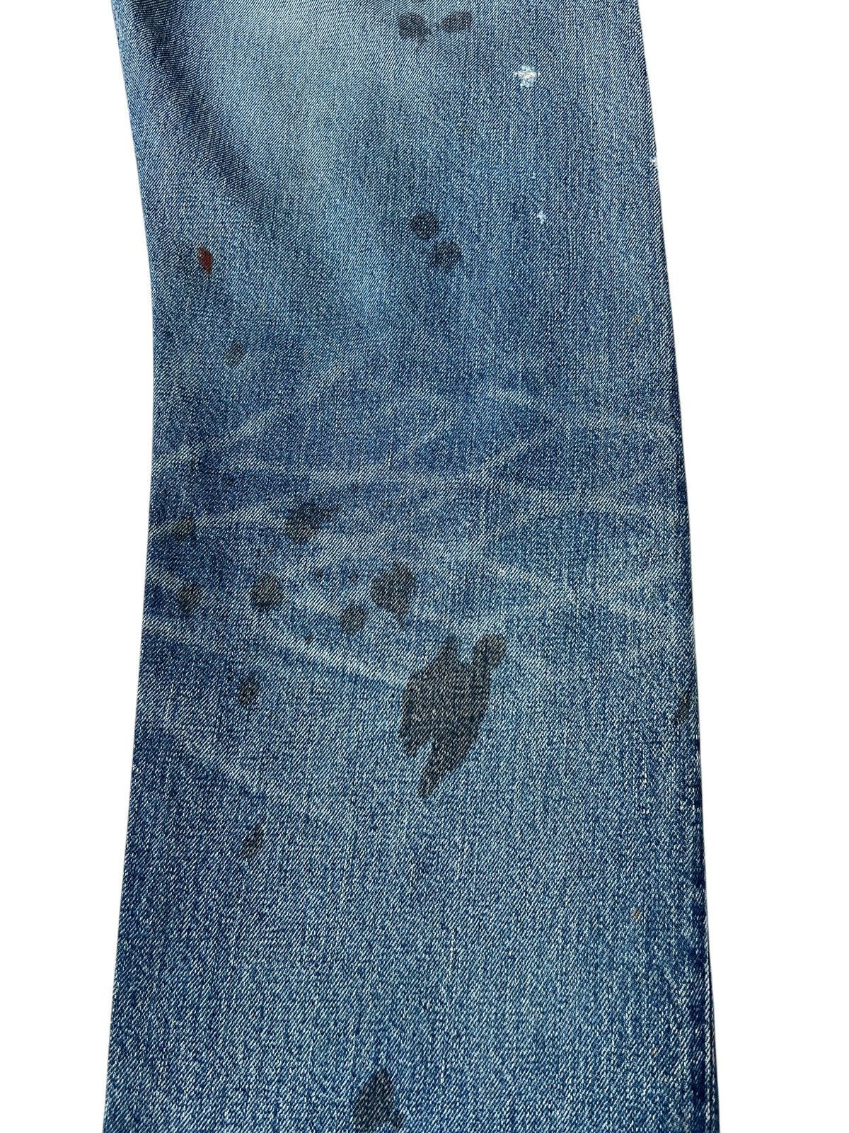 Levi's Vintage Clothing VTG 2002 Levi’s LVC Distress Denim Selvedge Jeans Trashed Size US 32 / EU 48 - 22 Thumbnail