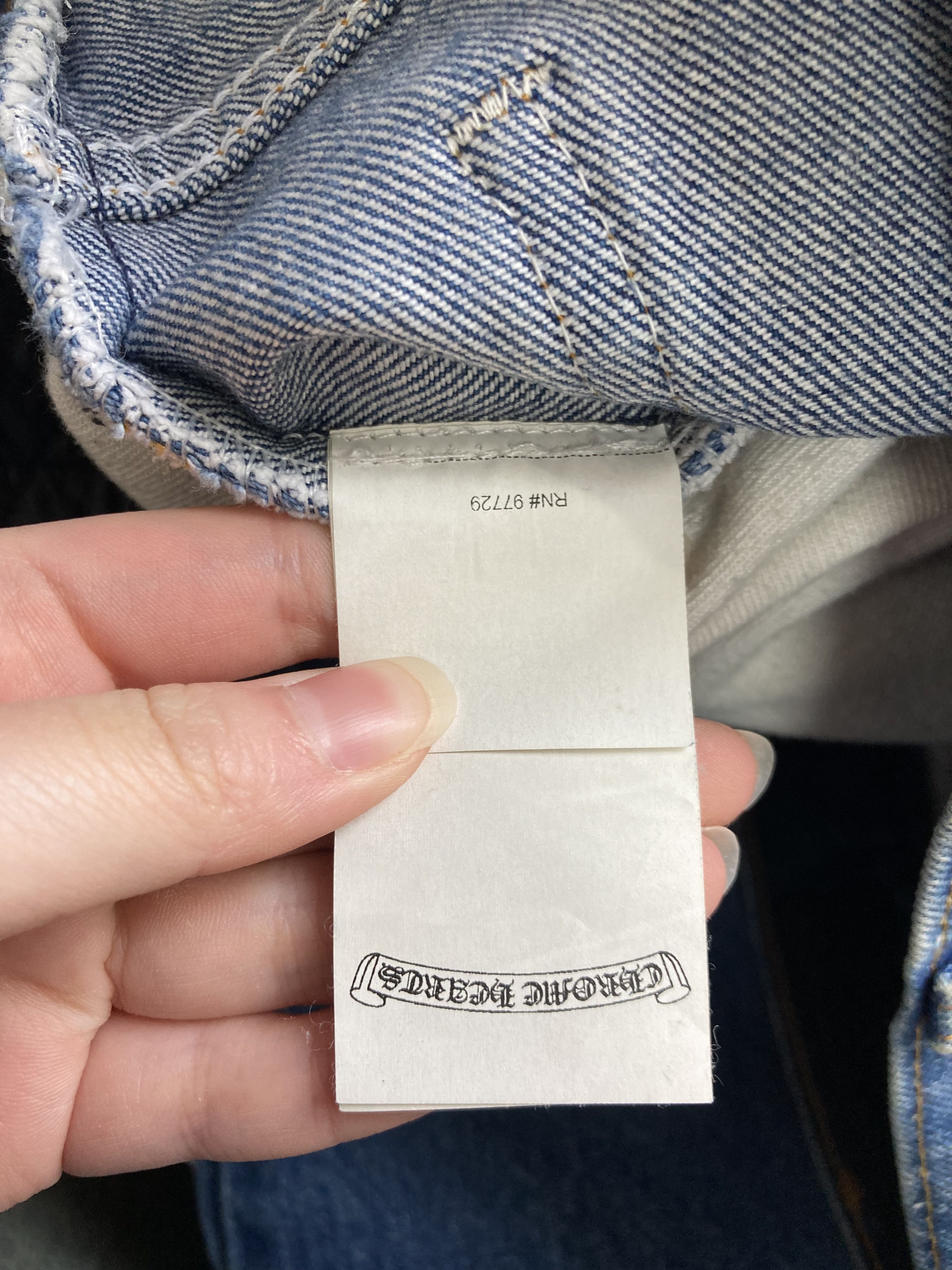 Chrome Hearts Chrome Hearts Levi's 517 Black Cross Patch Denim Jeans Size 24" / US 00 / IT 34 - 11 Thumbnail