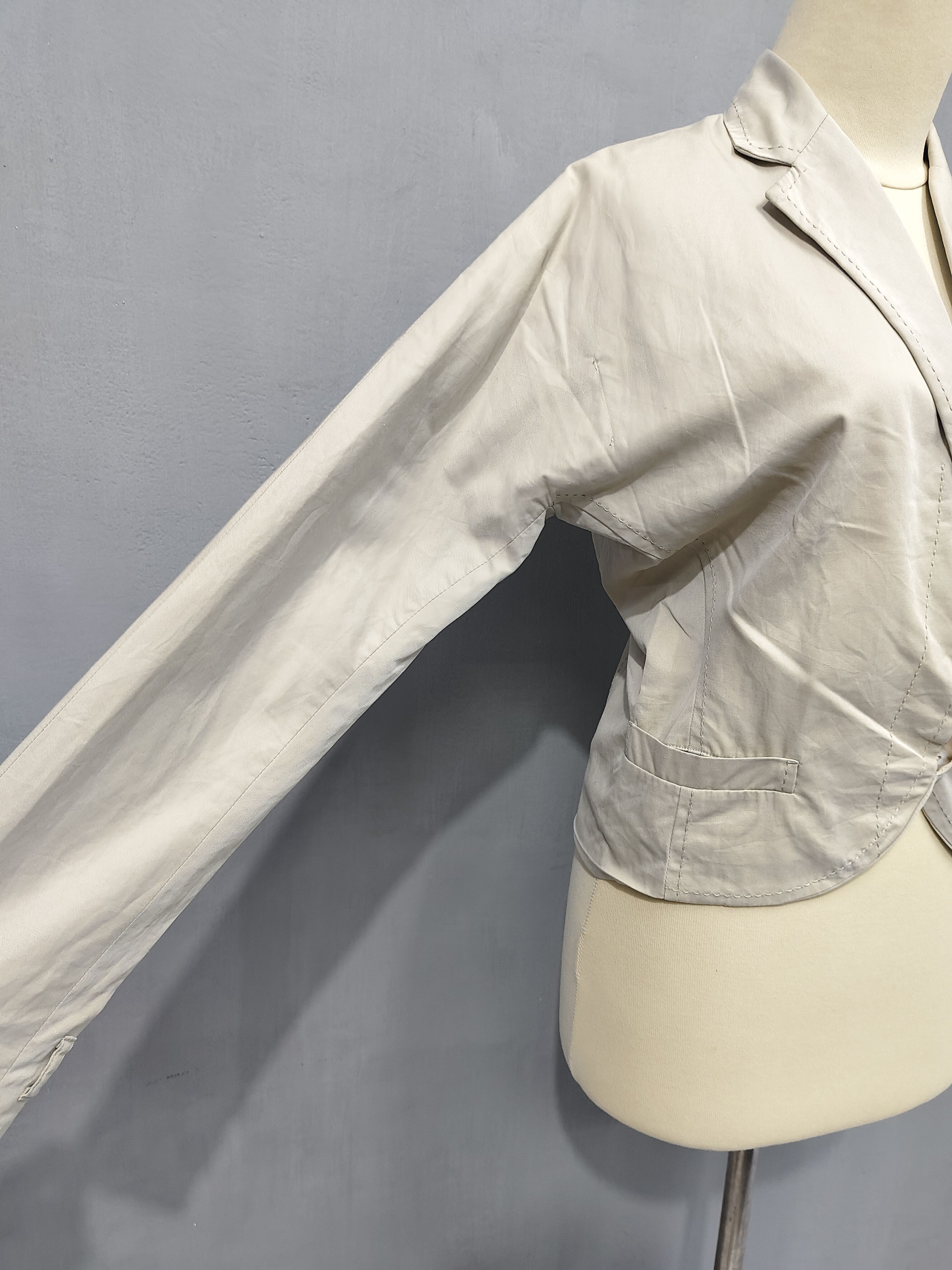 Tsumori Chisato Tsumori Chisato- Soft Decontruction Tailored Cropped Blazer Size M / US 6-8 / IT 42-44 - 3 Thumbnail