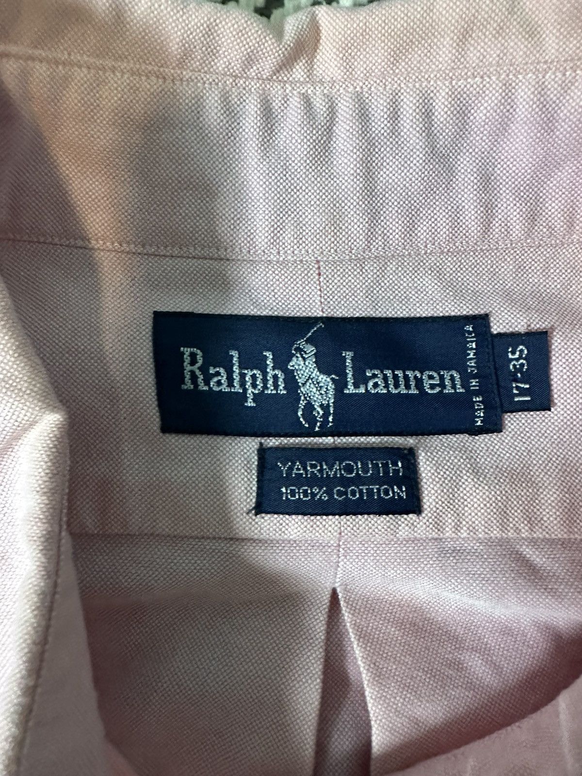 Polo Ralph Lauren Polo Ralph Lauren Button Down Pink Shirt 17 Neck 35 Length Size US XL / EU 56 / 4 - 3 Thumbnail