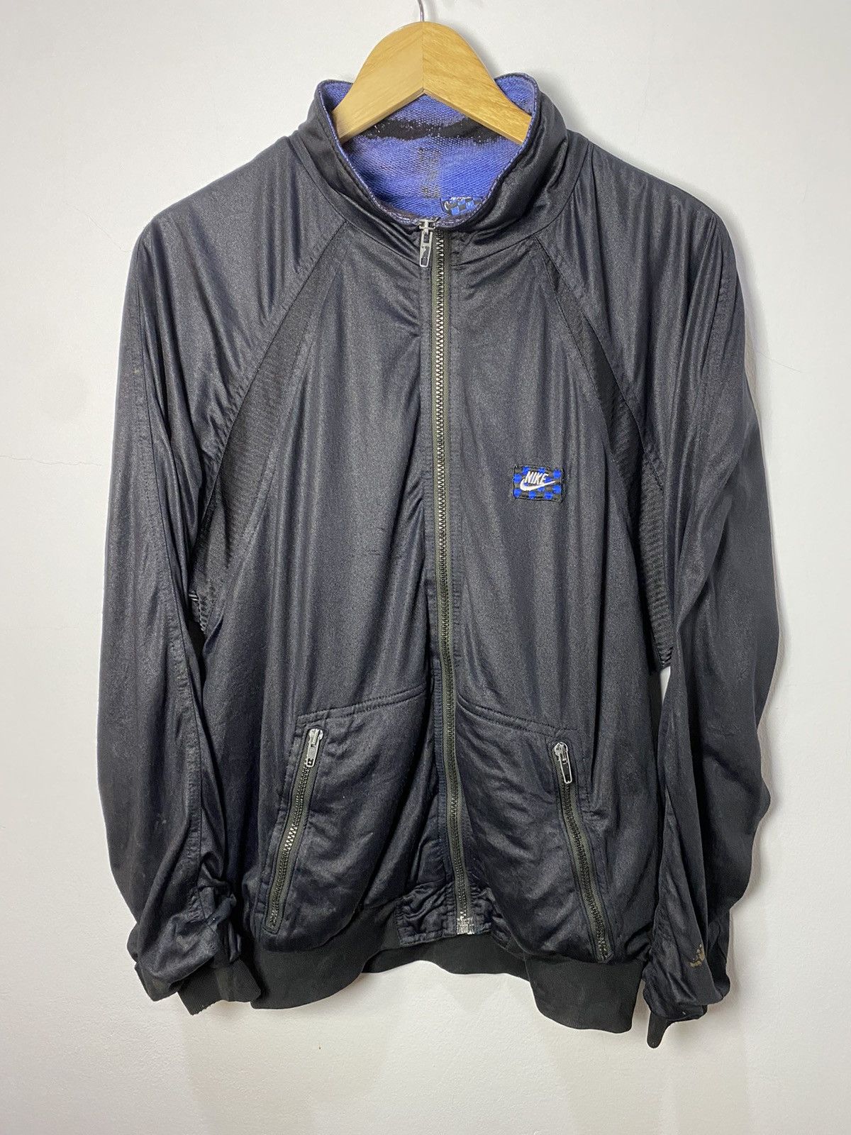 Rare! 80s NIKE John Mcenroe jacket big logo made in Italy L
